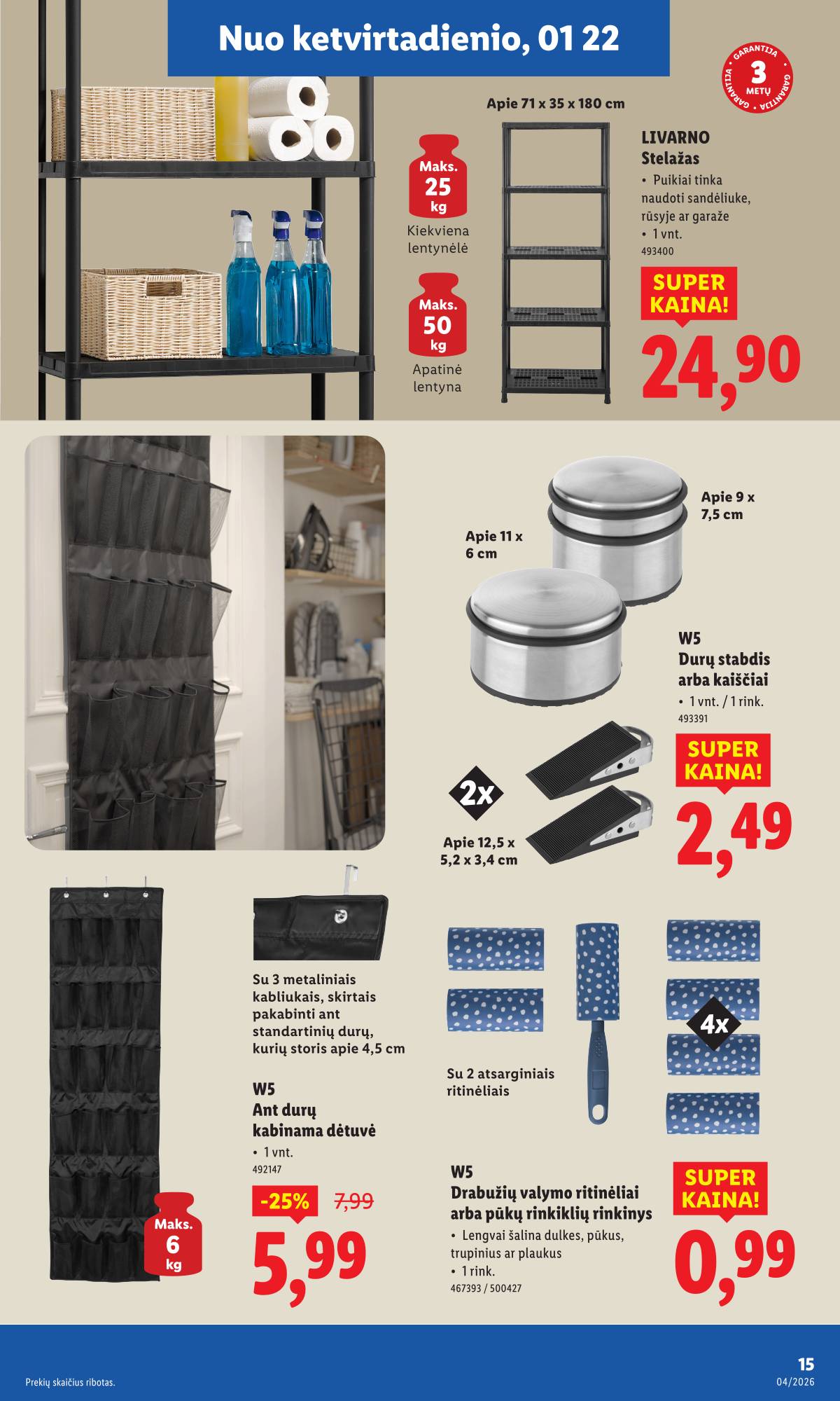 Lidl - LIDL Ne maisto prekių akcijų leidinys 15 puslapis