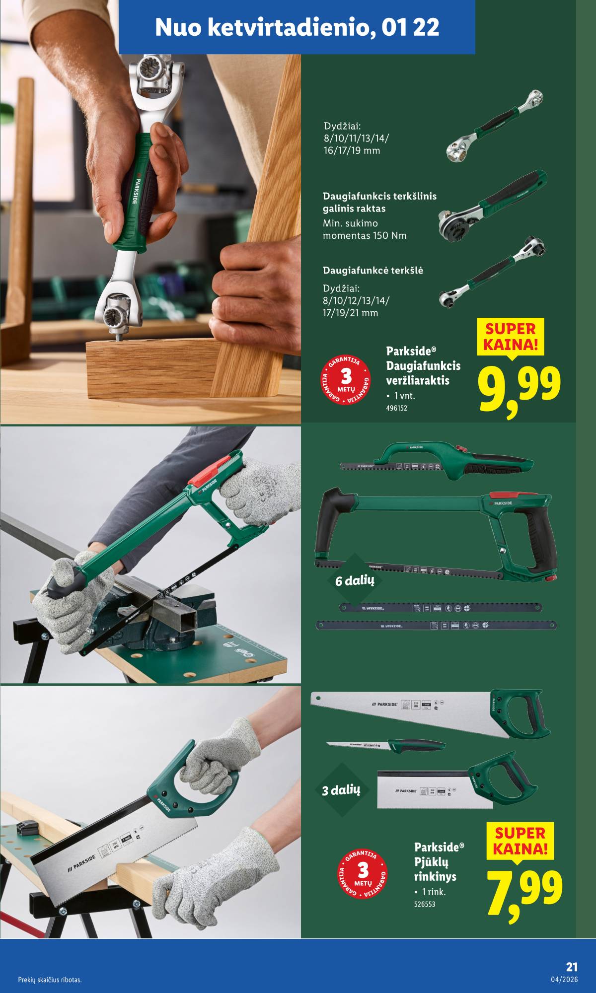 Lidl - LIDL Ne maisto prekių akcijų leidinys 21 puslapis