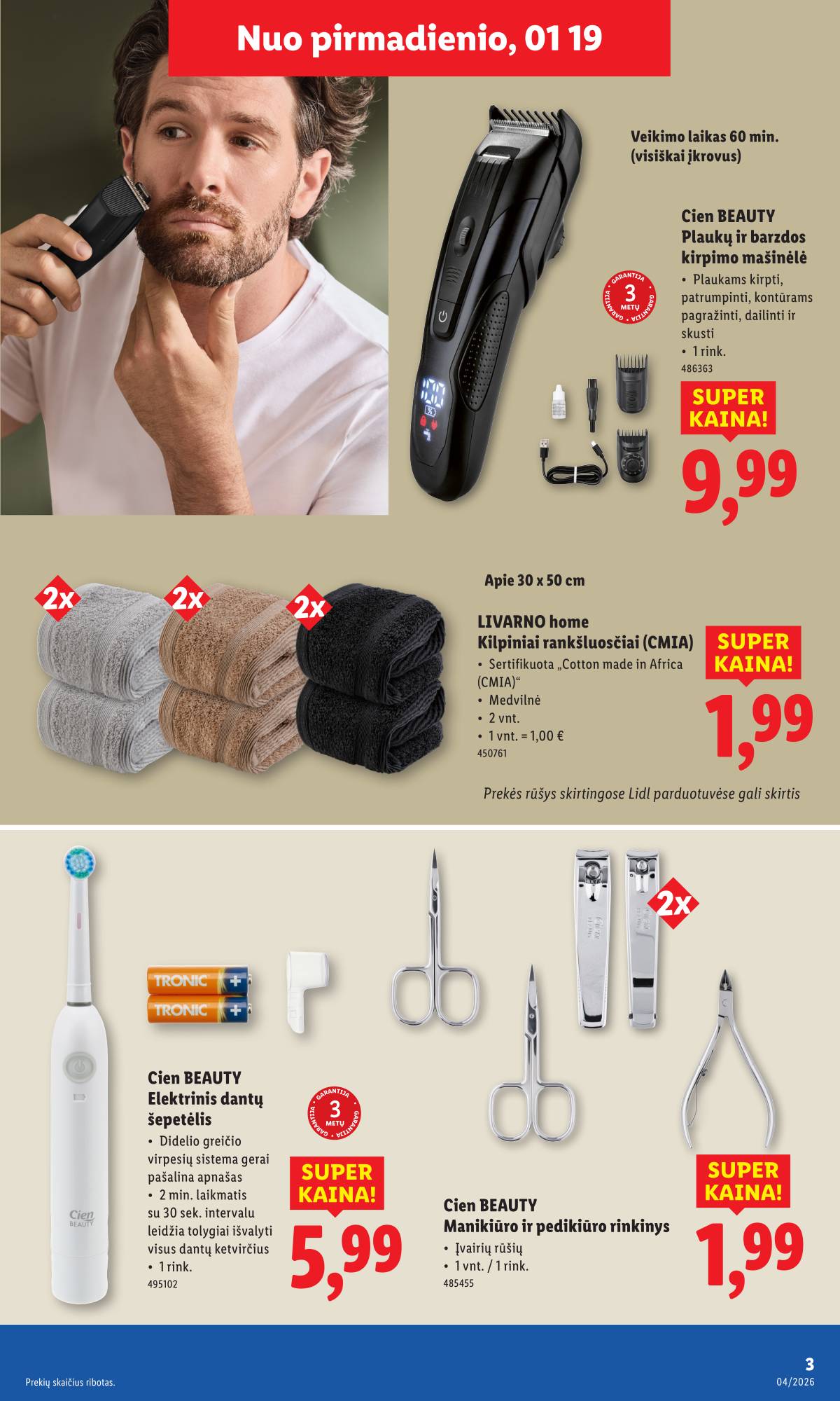 Lidl - LIDL Ne maisto prekių akcijų leidinys 3 puslapis