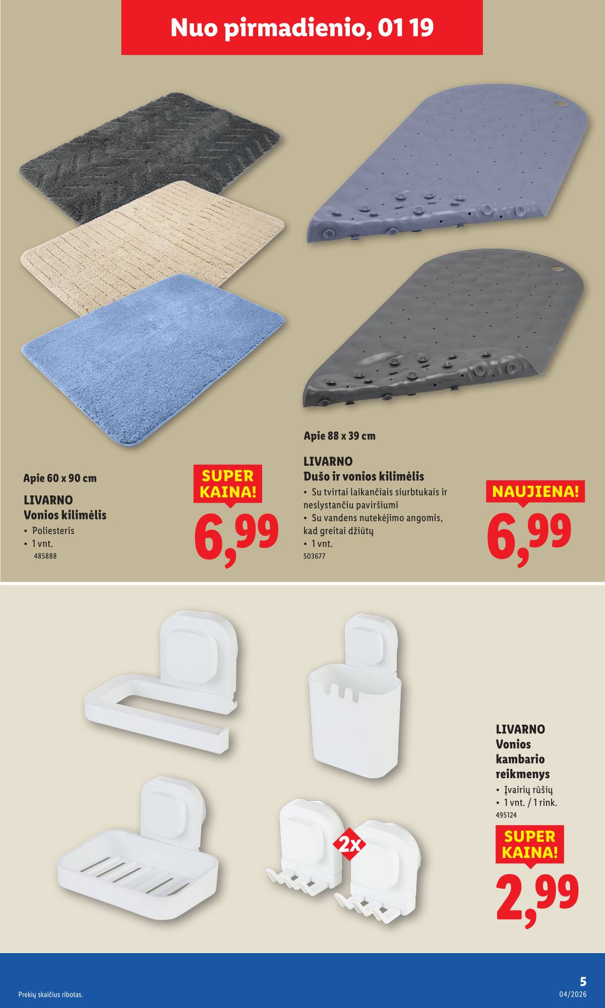 Lidl - LIDL Ne maisto prekių akcijų leidinys 5 puslapis