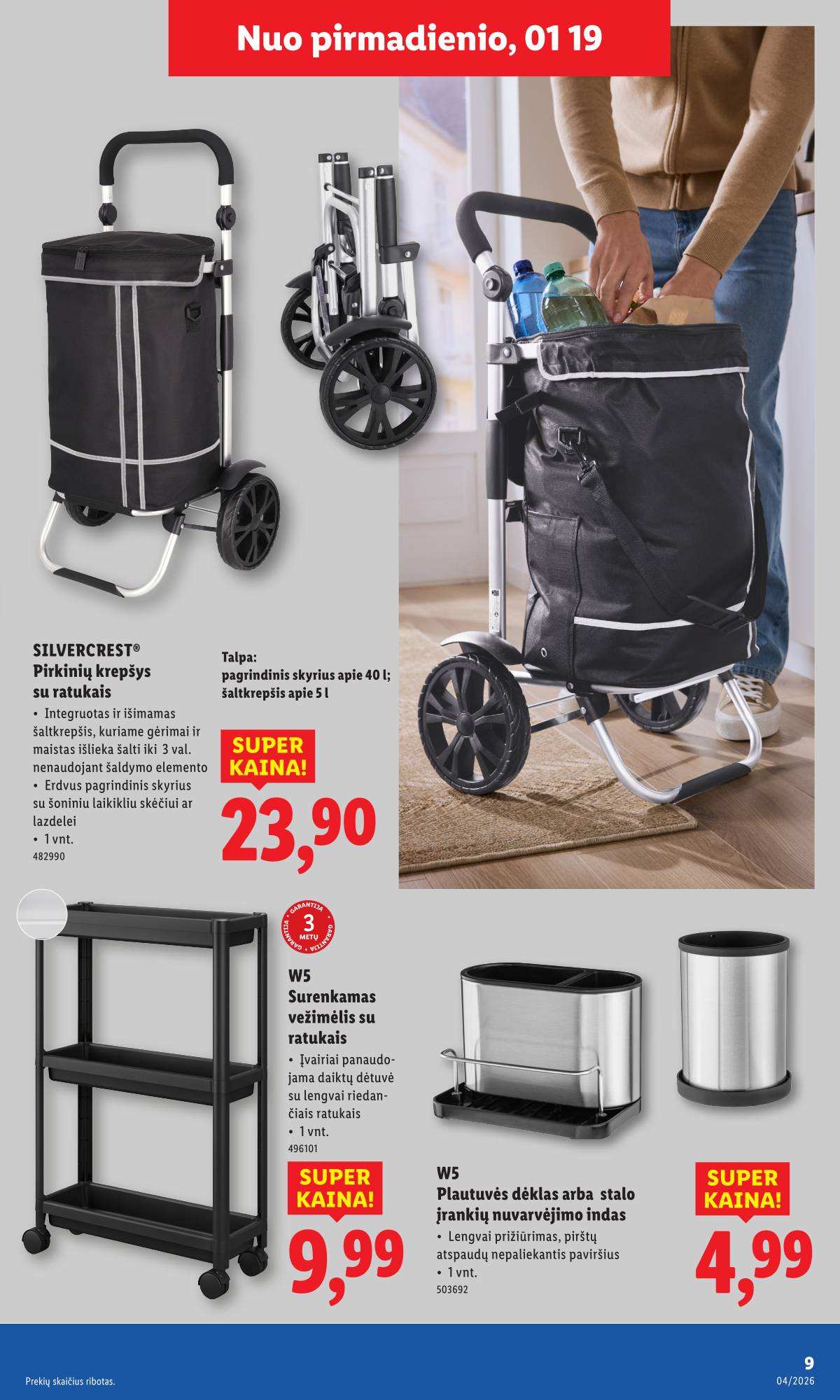 Lidl - LIDL Ne maisto prekių akcijų leidinys 9 puslapis