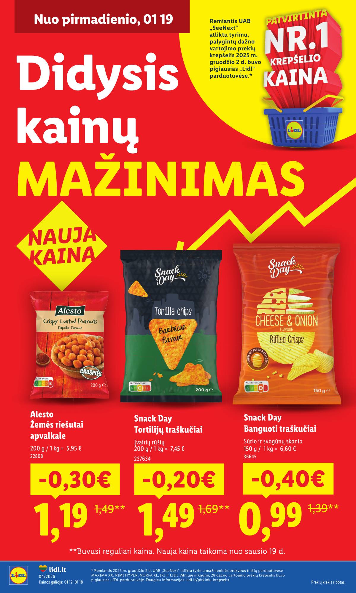 Lidl - Didysis kainų mažinimas 1 puslapis