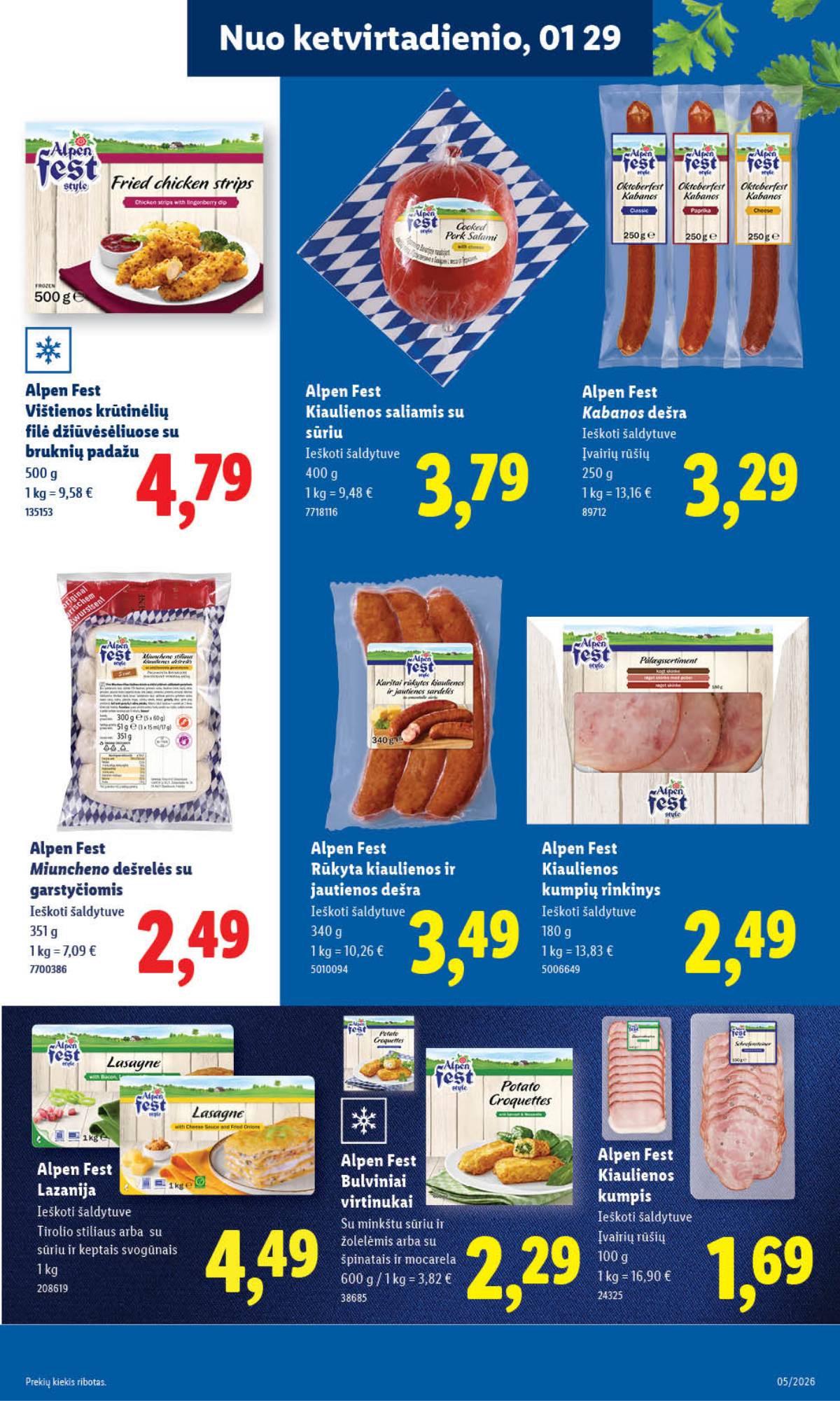 Lidl - LIDL SAVAITĖS Maisto prekių akcijų leidinys 15 puslapis