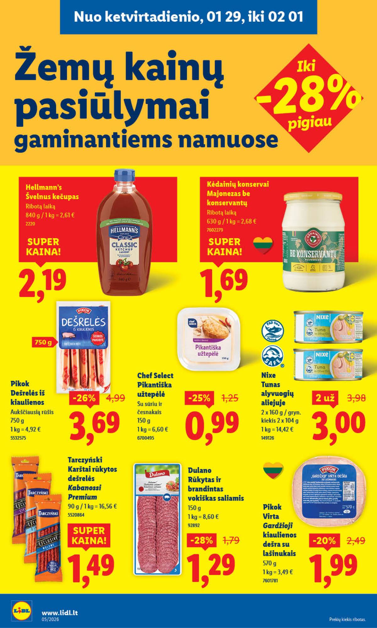 Lidl - LIDL SAVAITĖS Maisto prekių akcijų leidinys 20 puslapis