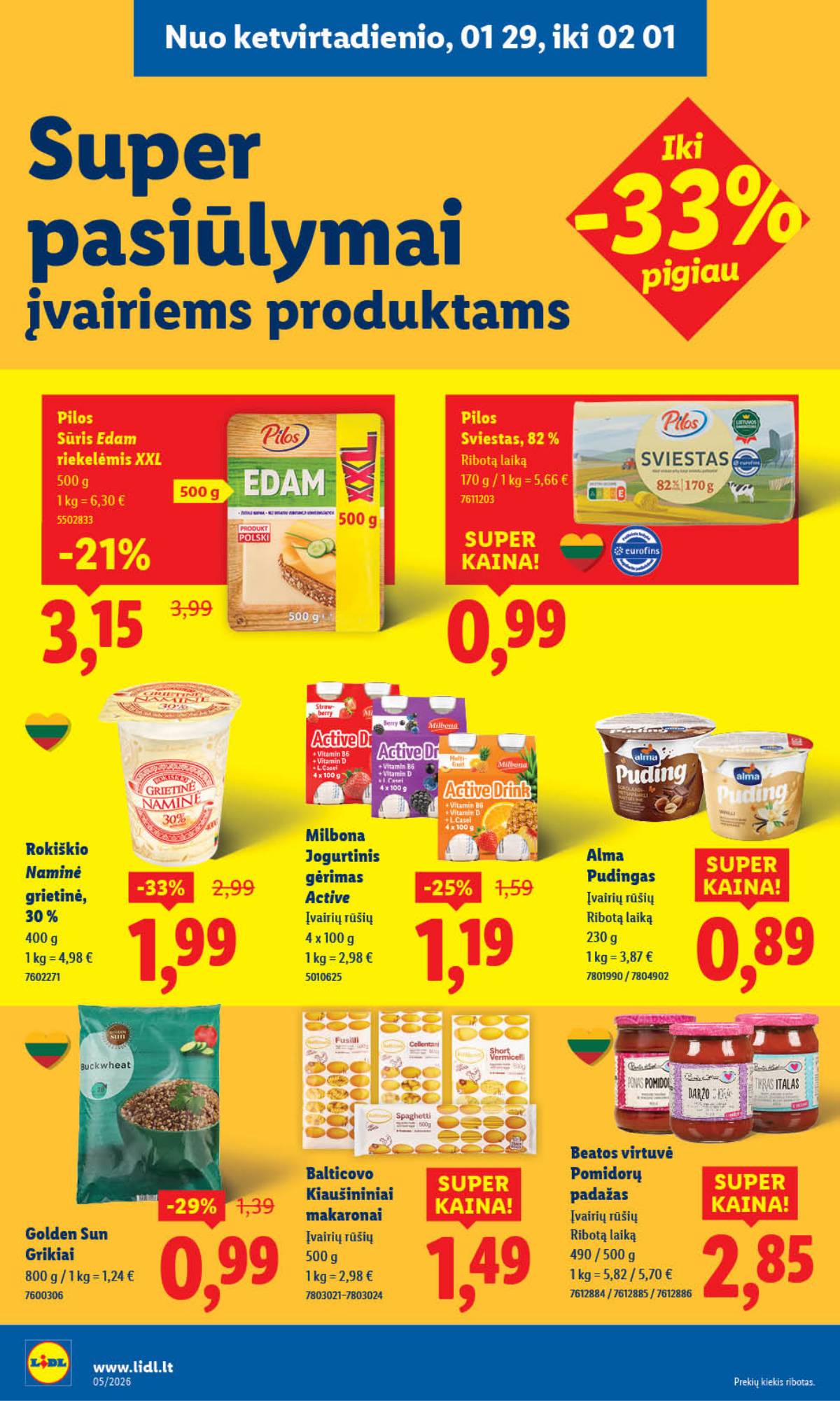 Lidl - LIDL SAVAITĖS Maisto prekių akcijų leidinys 22 puslapis