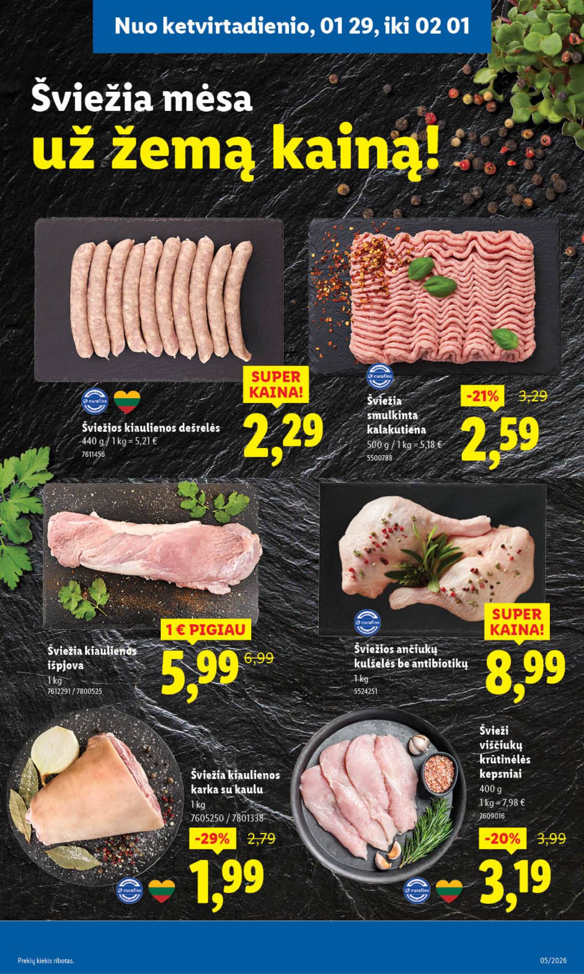 Lidl - LIDL SAVAITĖS Maisto prekių akcijų leidinys 29 puslapis