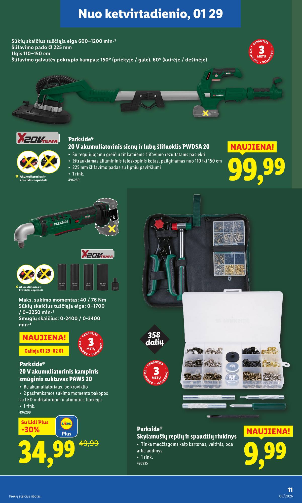 Lidl - LIDL Ne maisto prekių akcijų leidinys 11 puslapis