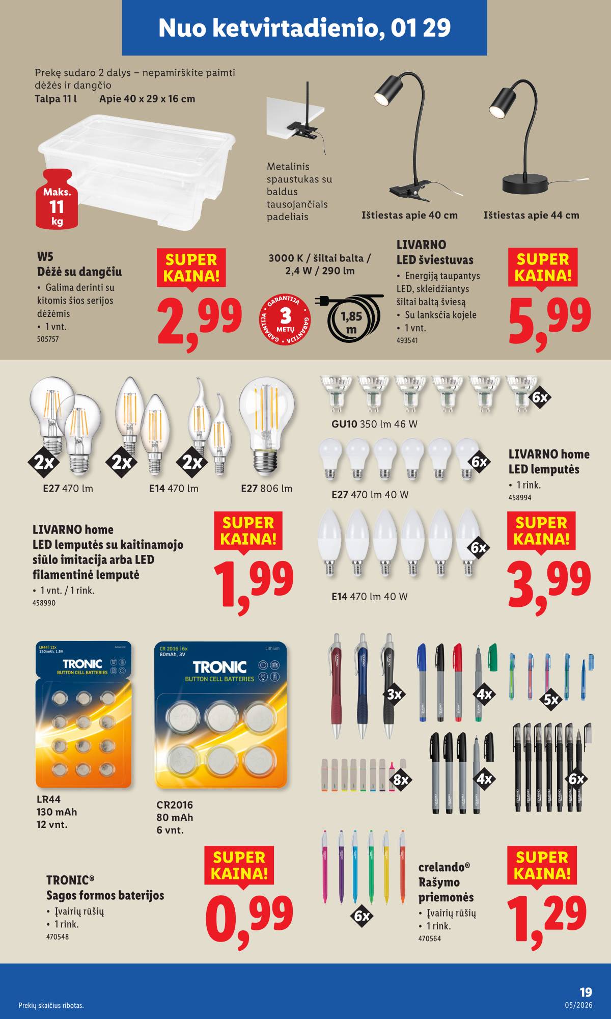 Lidl - LIDL Ne maisto prekių akcijų leidinys 19 puslapis