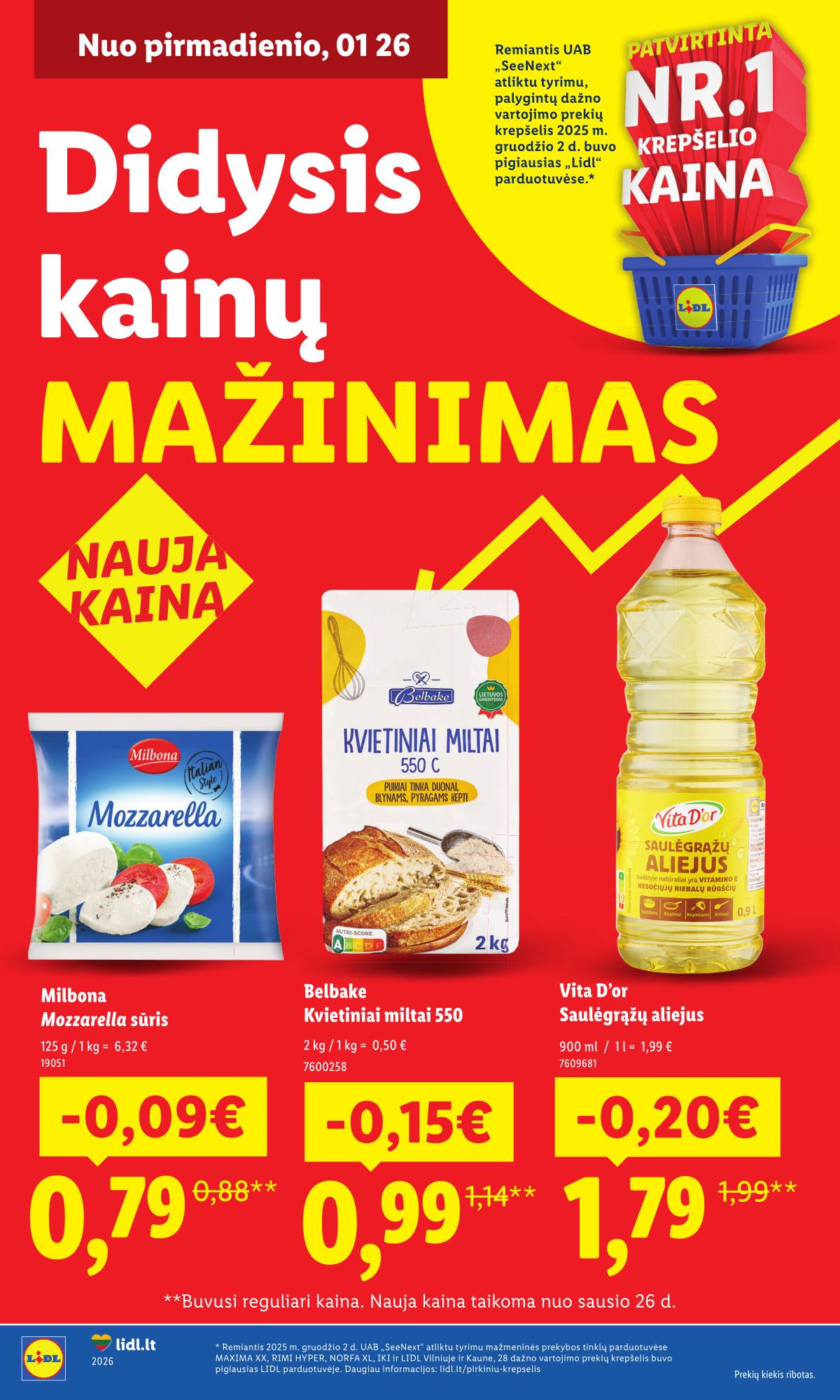 Lidl - Didysis kainų mažinimas 1 puslapis