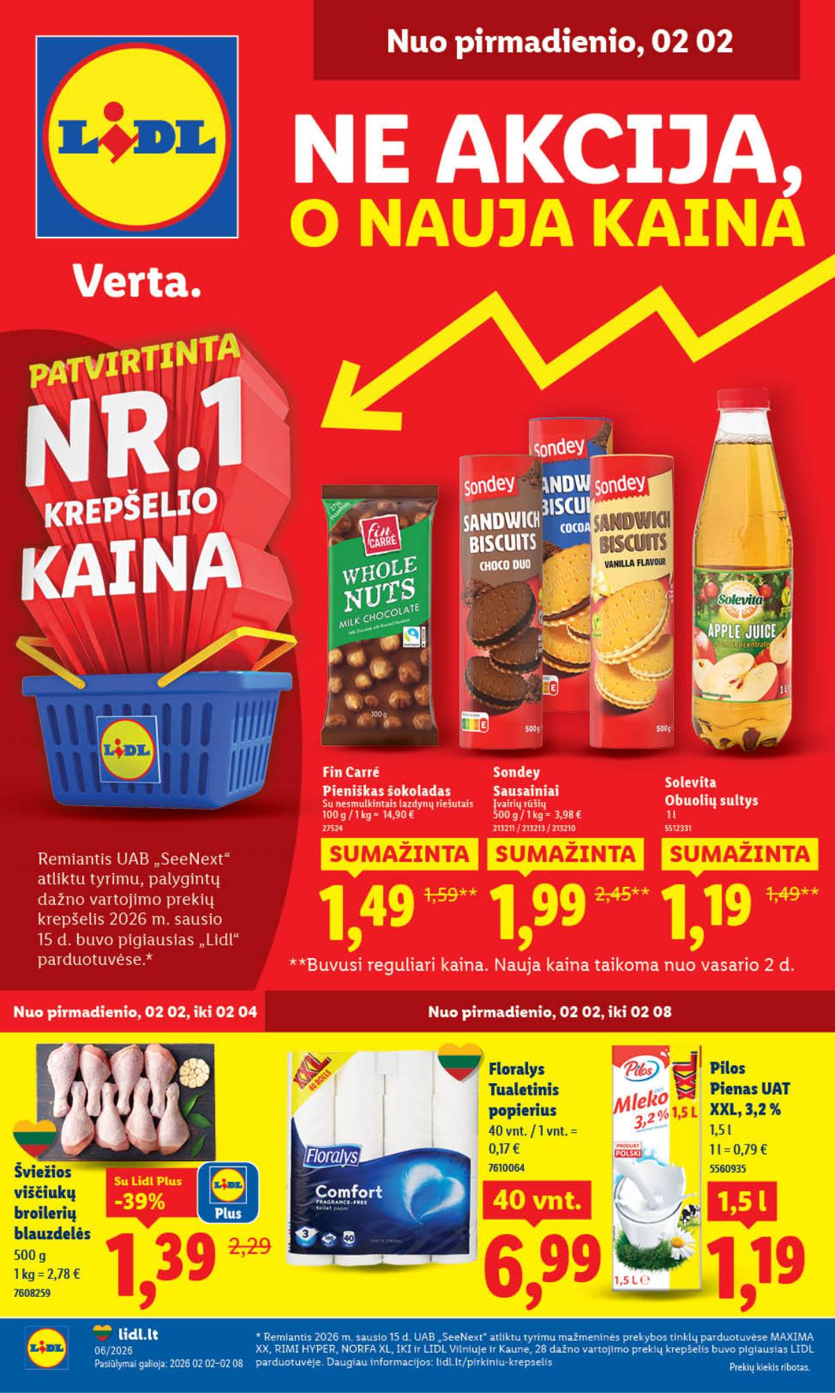 Lidl - LIDL SAVAITĖS Maisto prekių akcijų leidinys 1 puslapis
