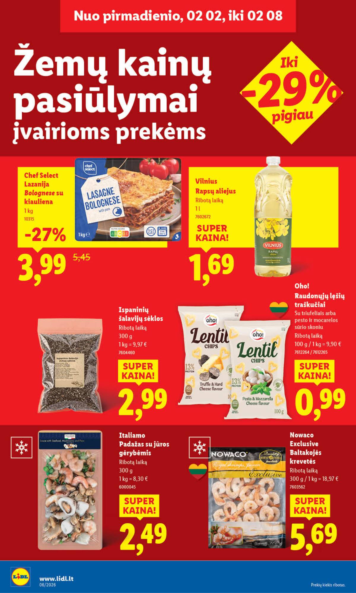 Lidl - LIDL SAVAITĖS Maisto prekių akcijų leidinys 16 puslapis