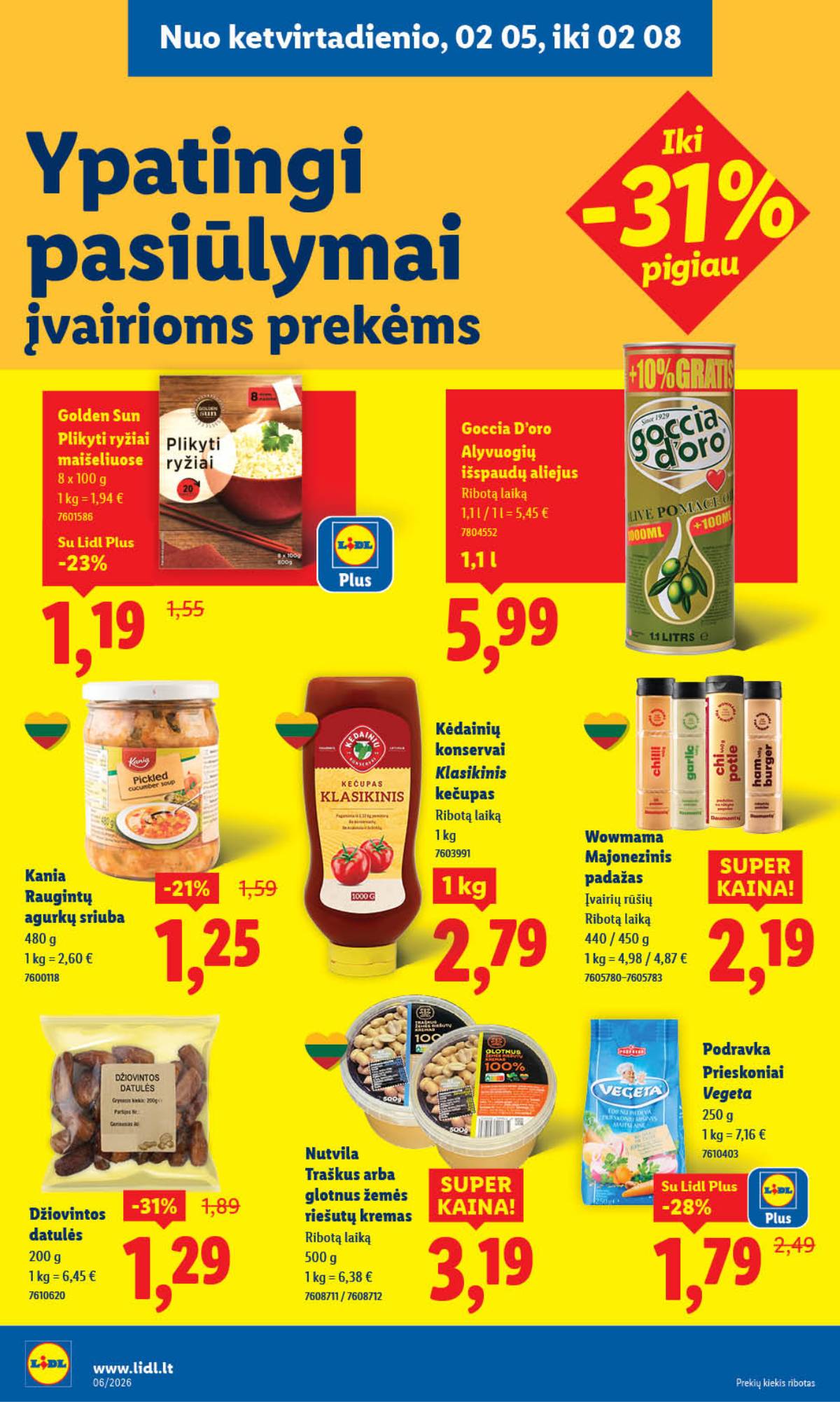 Lidl - LIDL SAVAITĖS Maisto prekių akcijų leidinys 32 puslapis