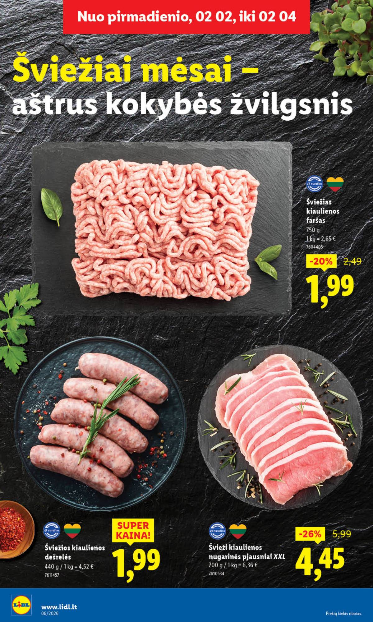 Lidl - LIDL SAVAITĖS Maisto prekių akcijų leidinys 6 puslapis