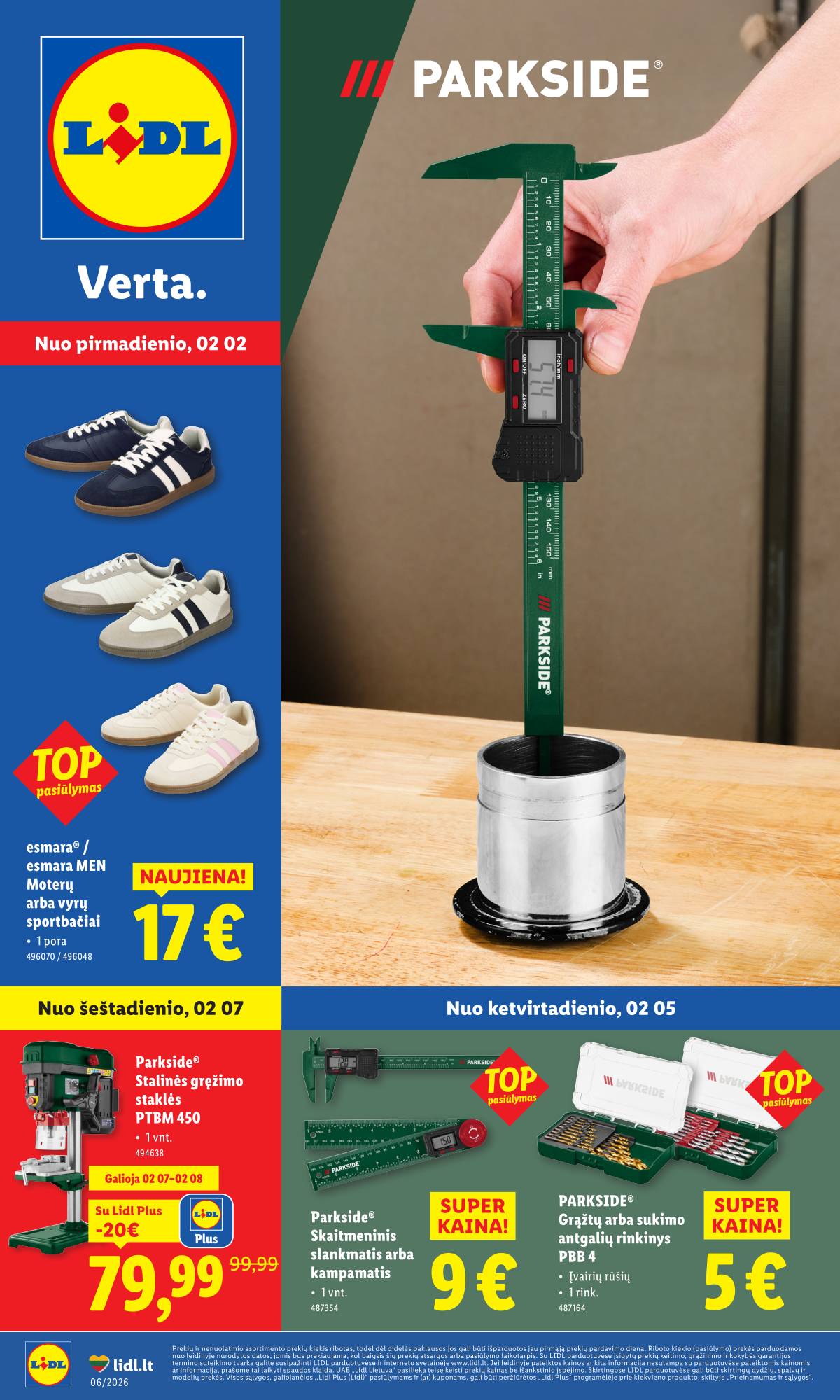 Lidl - LIDL Ne maisto prekių akcijų leidinys 1 puslapis