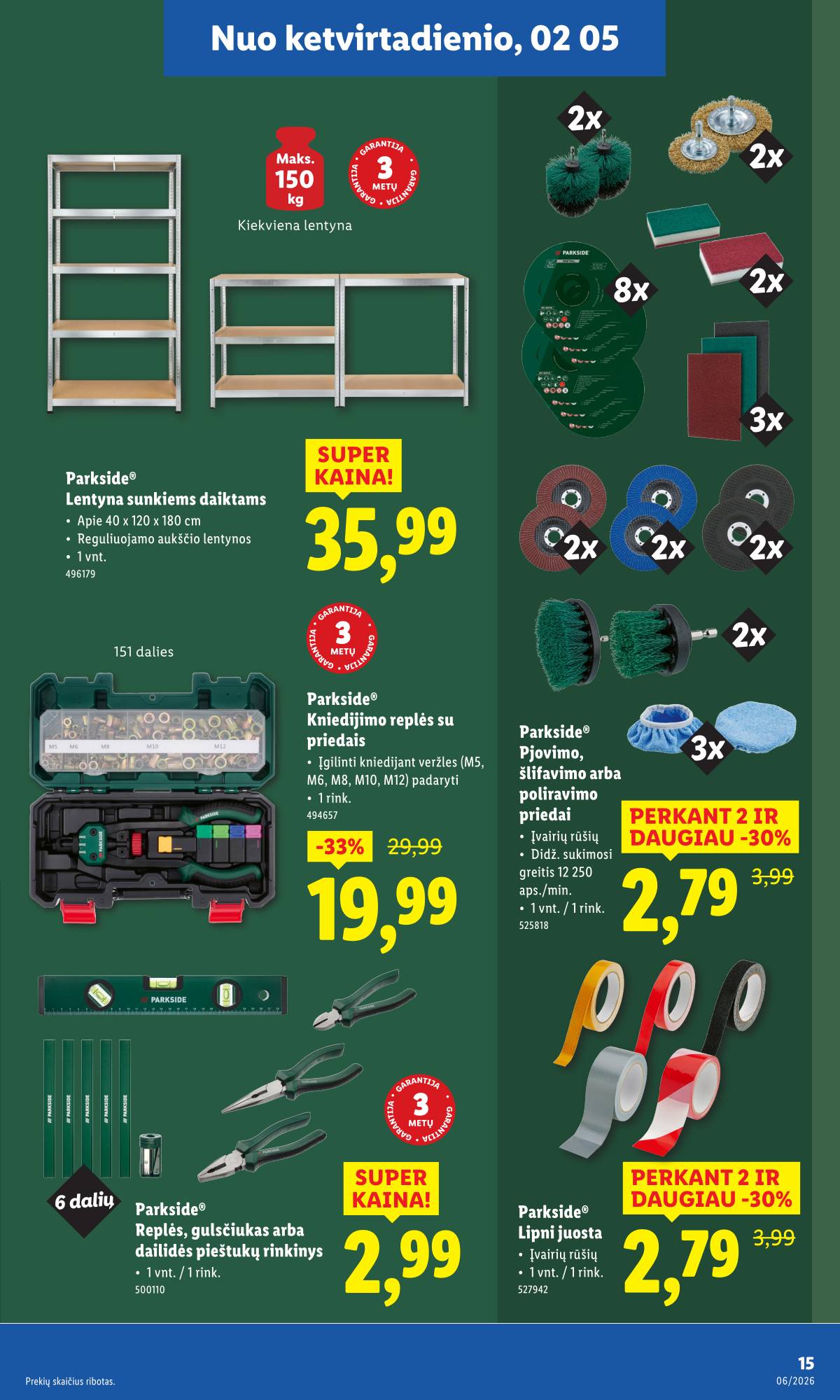 Lidl - LIDL Ne maisto prekių akcijų leidinys 15 puslapis