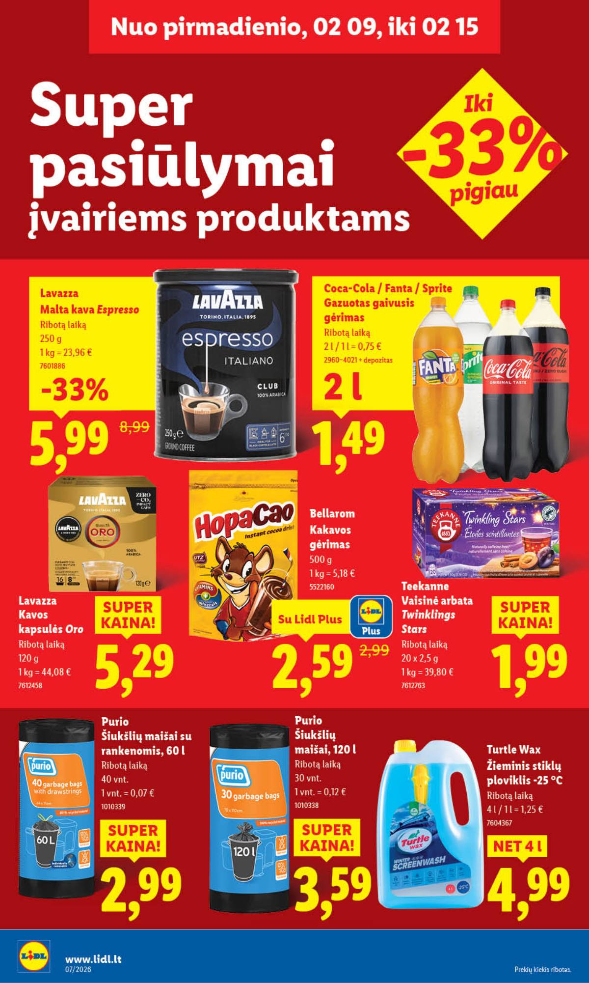 Lidl - LIDL SAVAITĖS Maisto prekių akcijų leidinys 16 puslapis