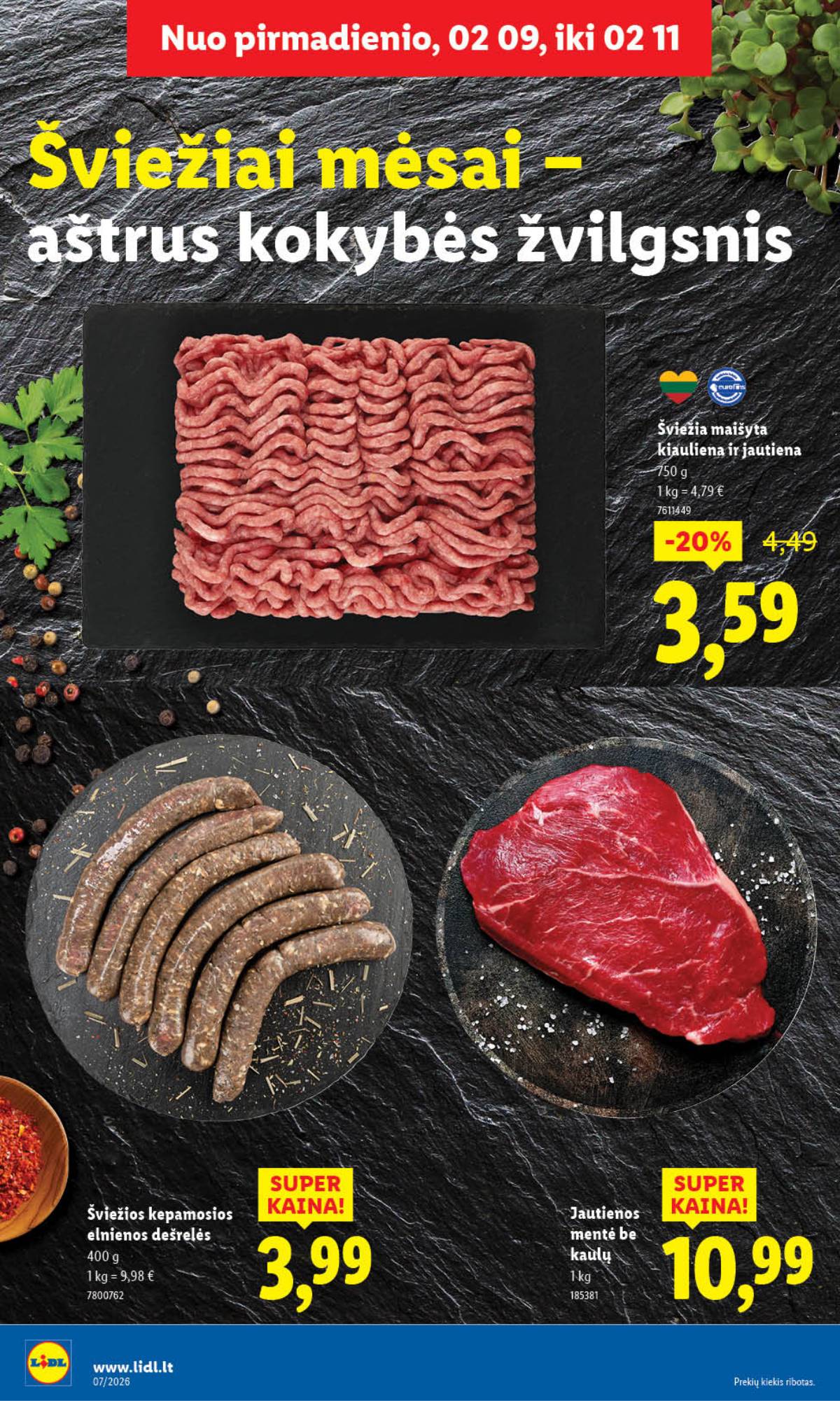 Lidl - LIDL SAVAITĖS Maisto prekių akcijų leidinys 6 puslapis