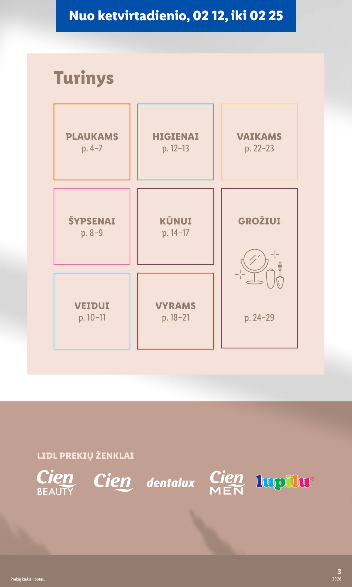 Lidl - Grožio festivalis 3 puslapis