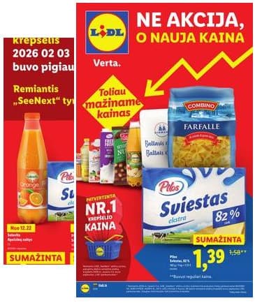 Lidl - LIDL Toliau mažiname kainas akcijų leidinys 2026-01-05 – 2026-02-22