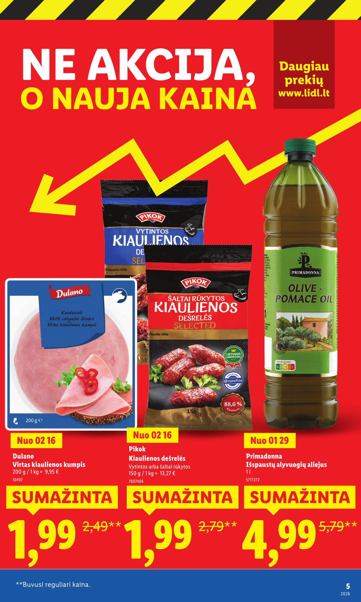 Lidl - LIDL Toliau mažiname kainas akcijų leidinys 5 puslapis