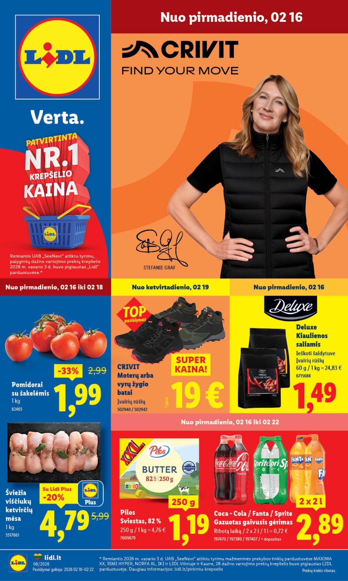 Lidl - LIDL SAVAITĖS Maisto prekių akcijų leidinys 1 puslapis