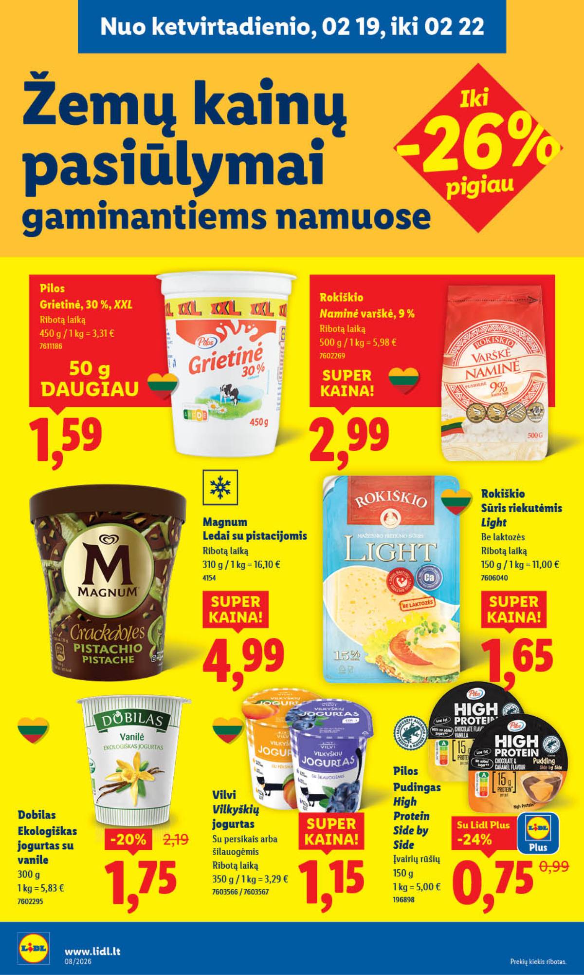 Lidl - LIDL SAVAITĖS Maisto prekių akcijų leidinys 32 puslapis