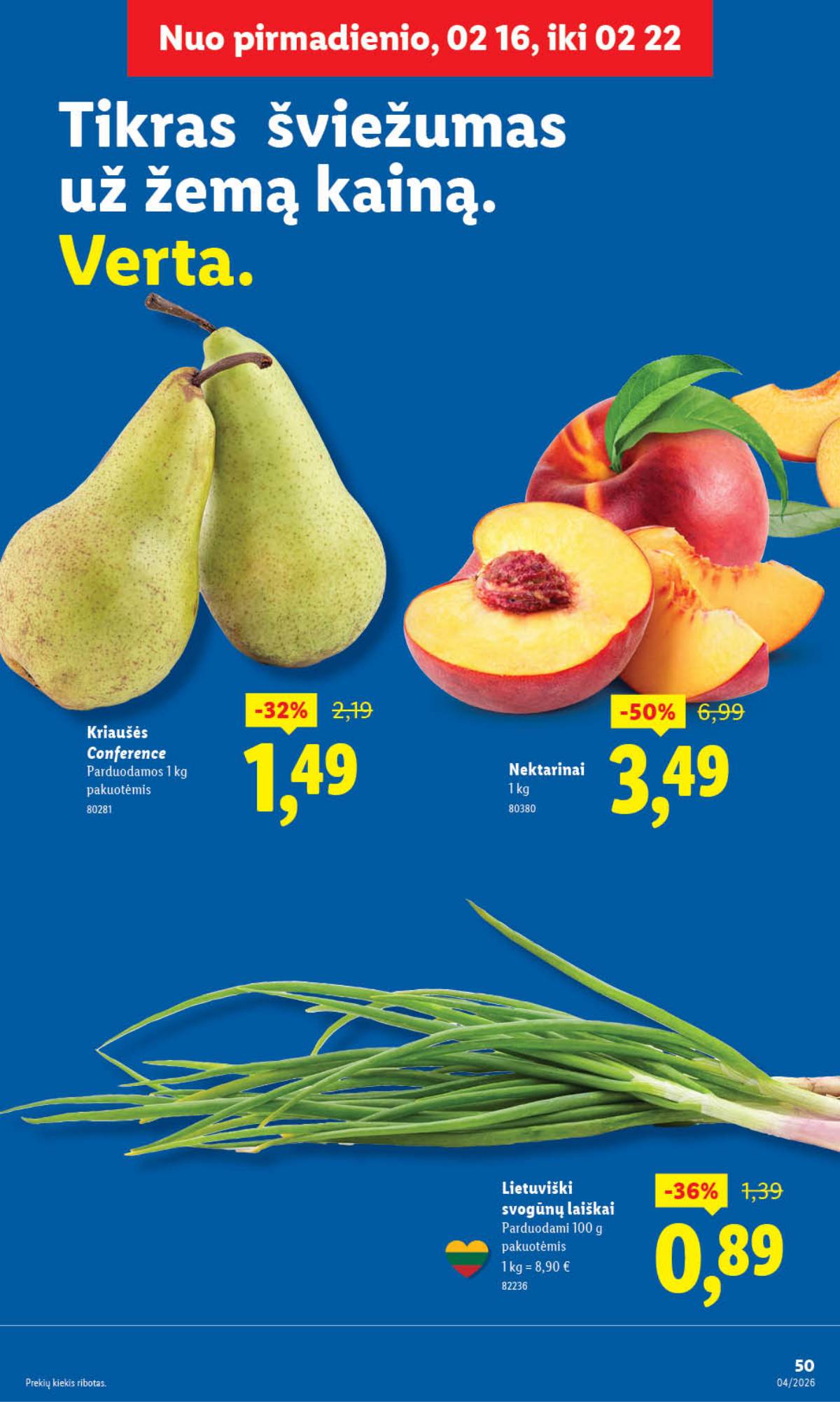 Lidl - LIDL SAVAITĖS Maisto prekių akcijų leidinys 5 puslapis