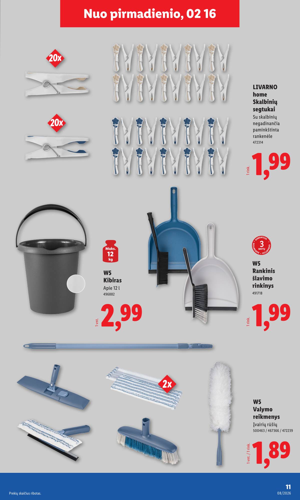 Lidl - LIDL Ne maisto prekių akcijų leidinys 11 puslapis