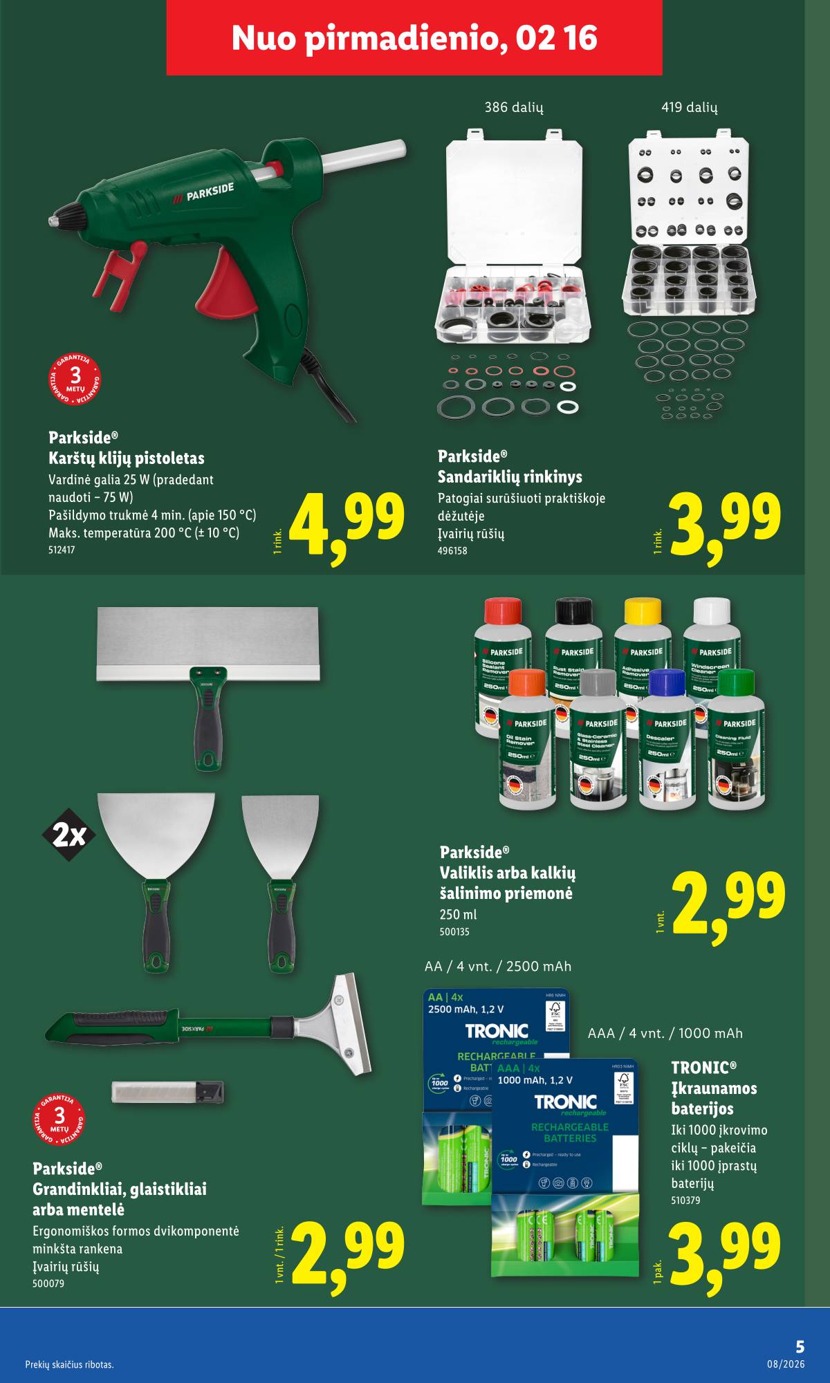 Lidl - LIDL Ne maisto prekių akcijų leidinys 5 puslapis