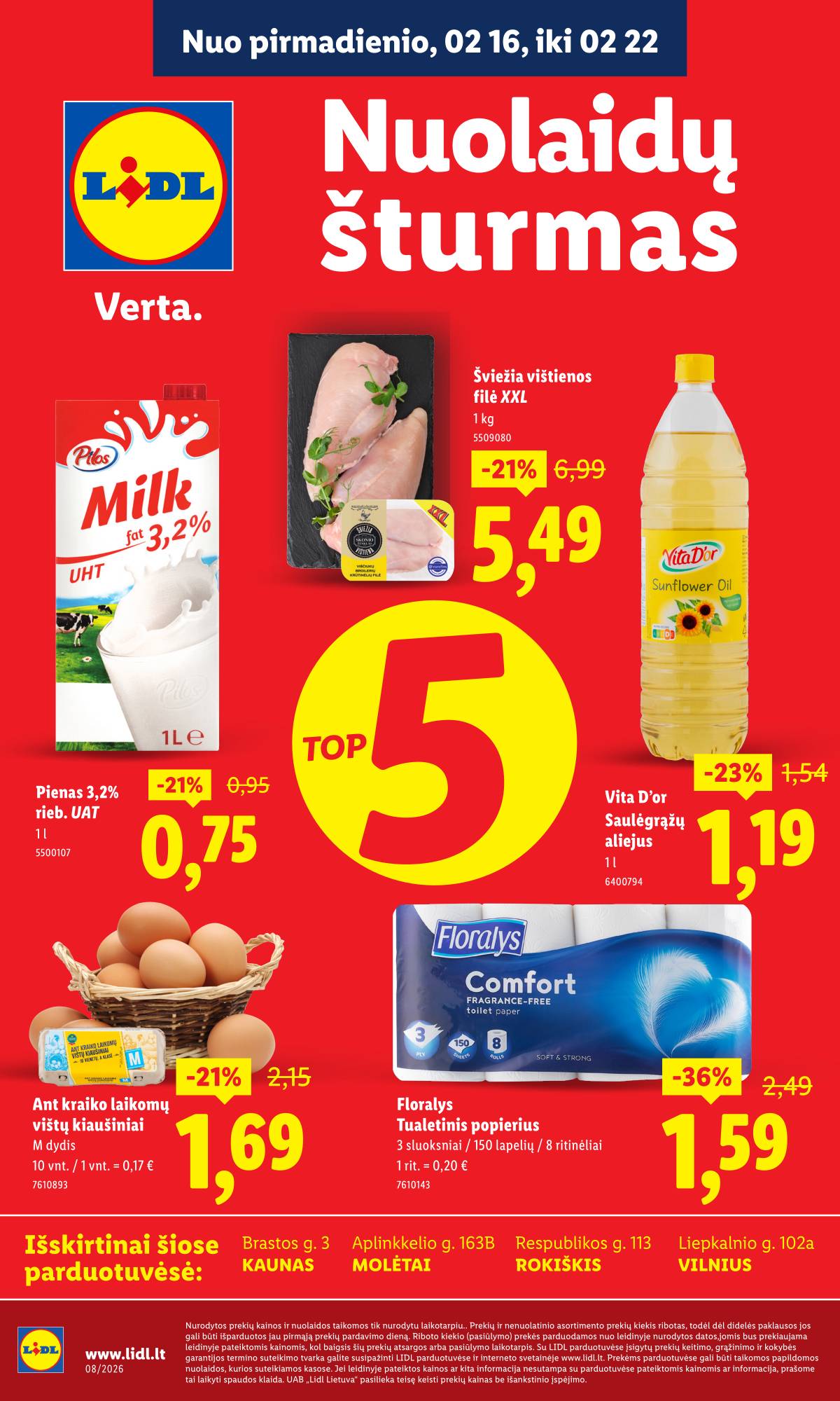 Lidl - Keturiose LIDL parduotuvėse! 1 puslapis