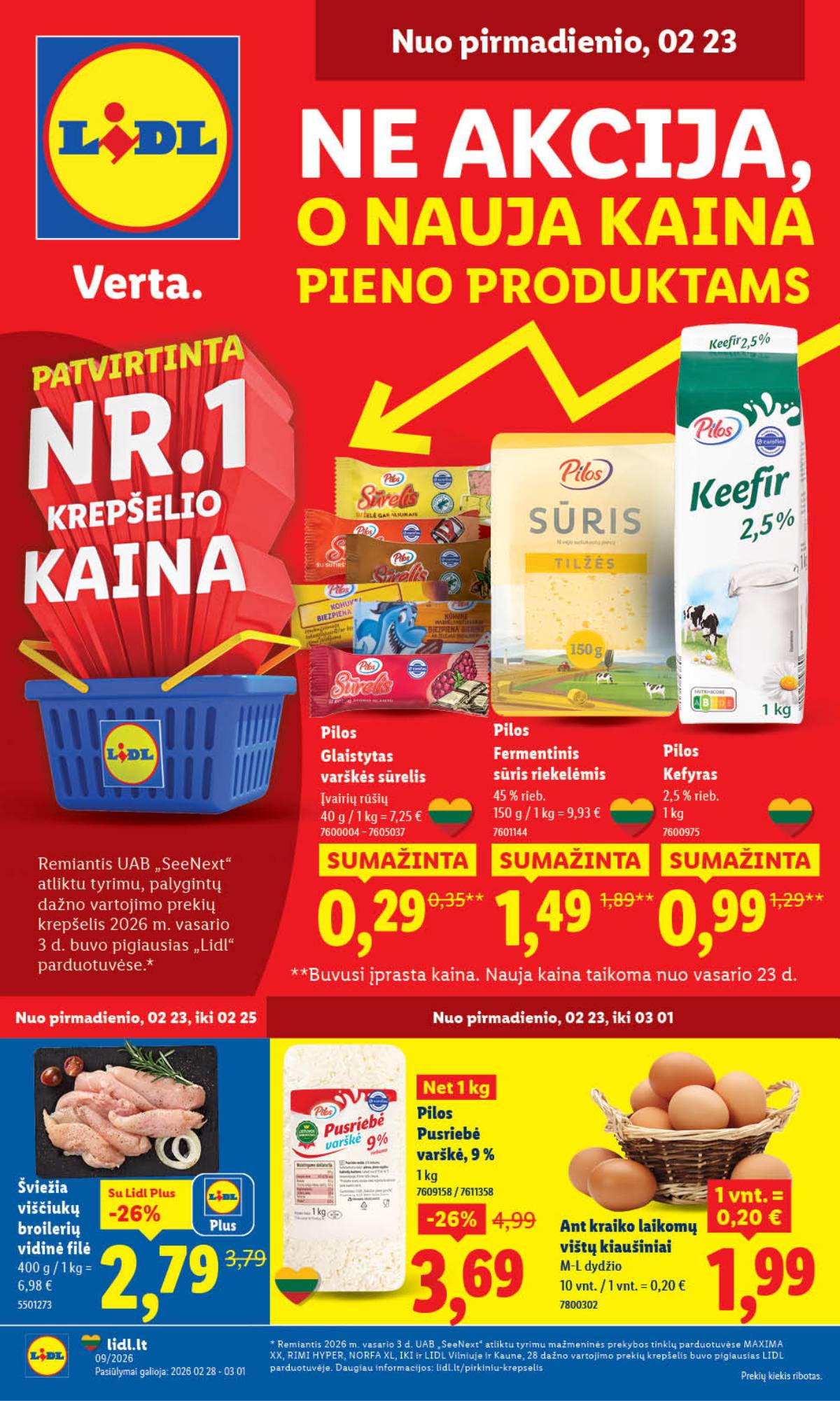 Lidl - LIDL SAVAITĖS Maisto prekių akcijų leidinys 1 puslapis