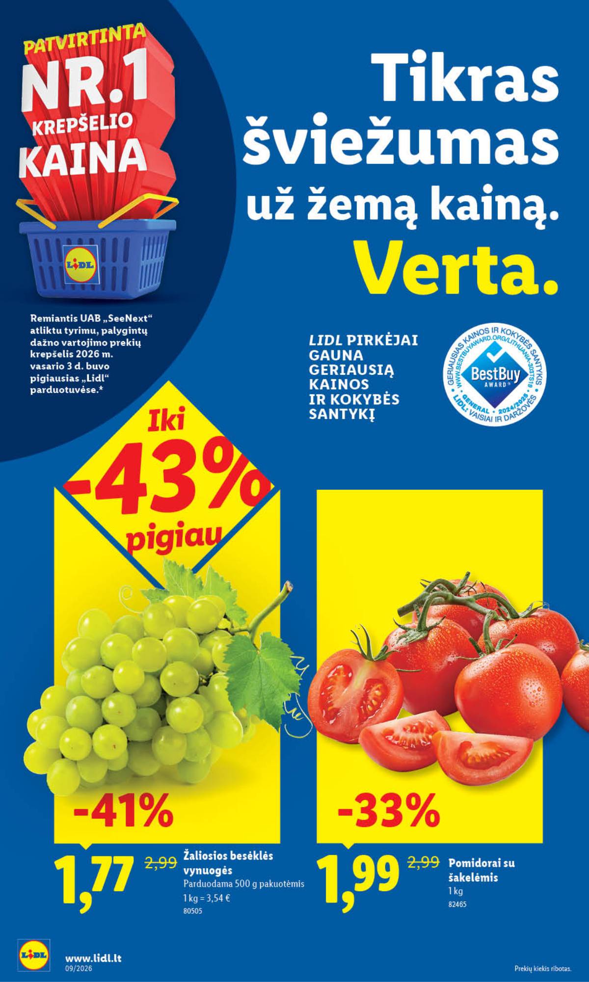 Lidl - LIDL SAVAITĖS Maisto prekių akcijų leidinys 52 puslapis