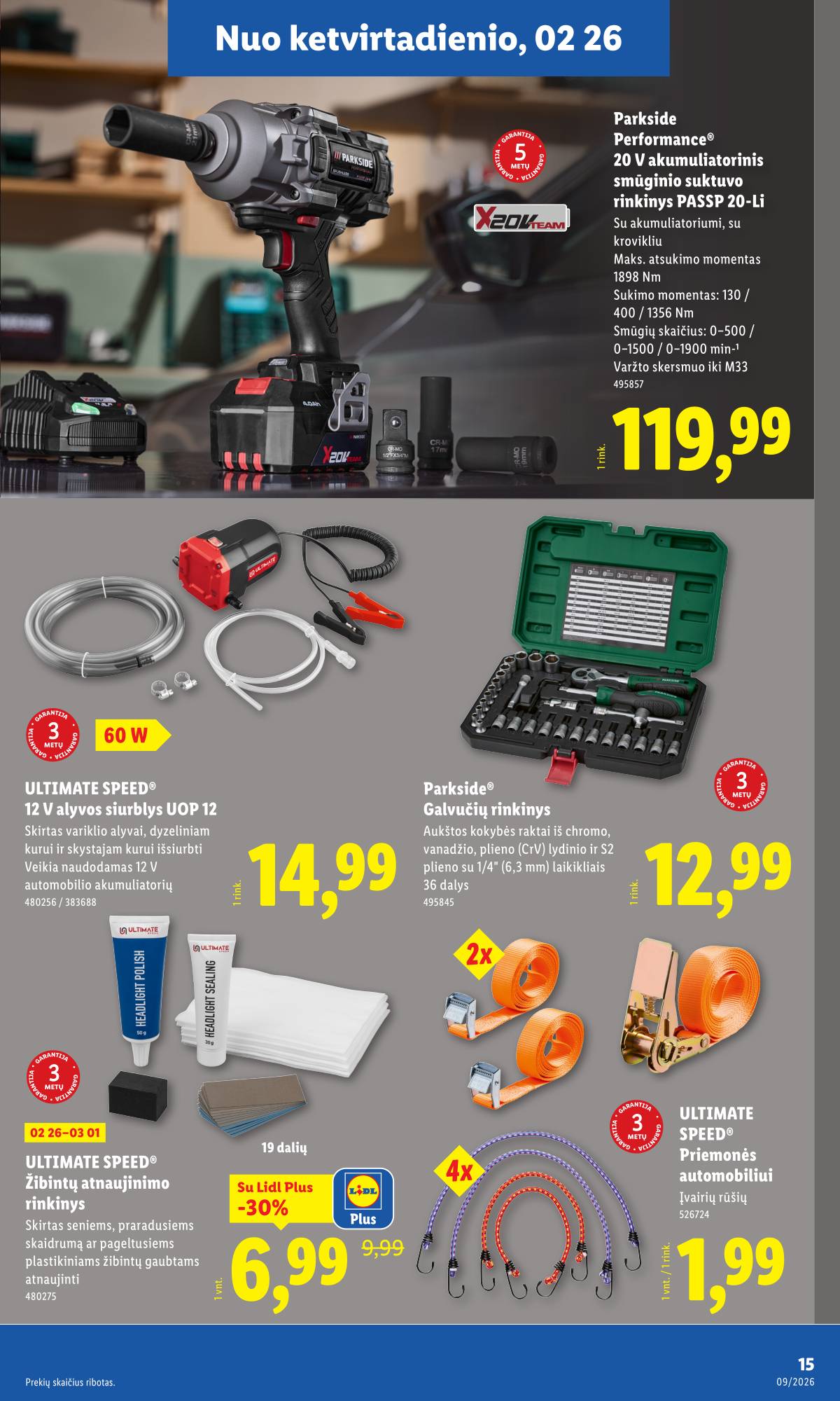 Lidl - LIDL Ne maisto prekių akcijų leidinys 15 puslapis