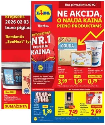 Lidl - LIDL SAVAITĖS Maisto prekių akcijų leidinys 2026-03-02 – 2026-03-08