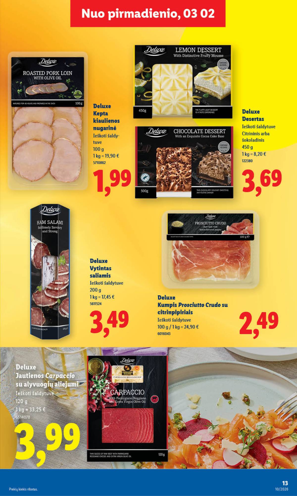 Lidl - LIDL SAVAITĖS Maisto prekių akcijų leidinys 13 puslapis