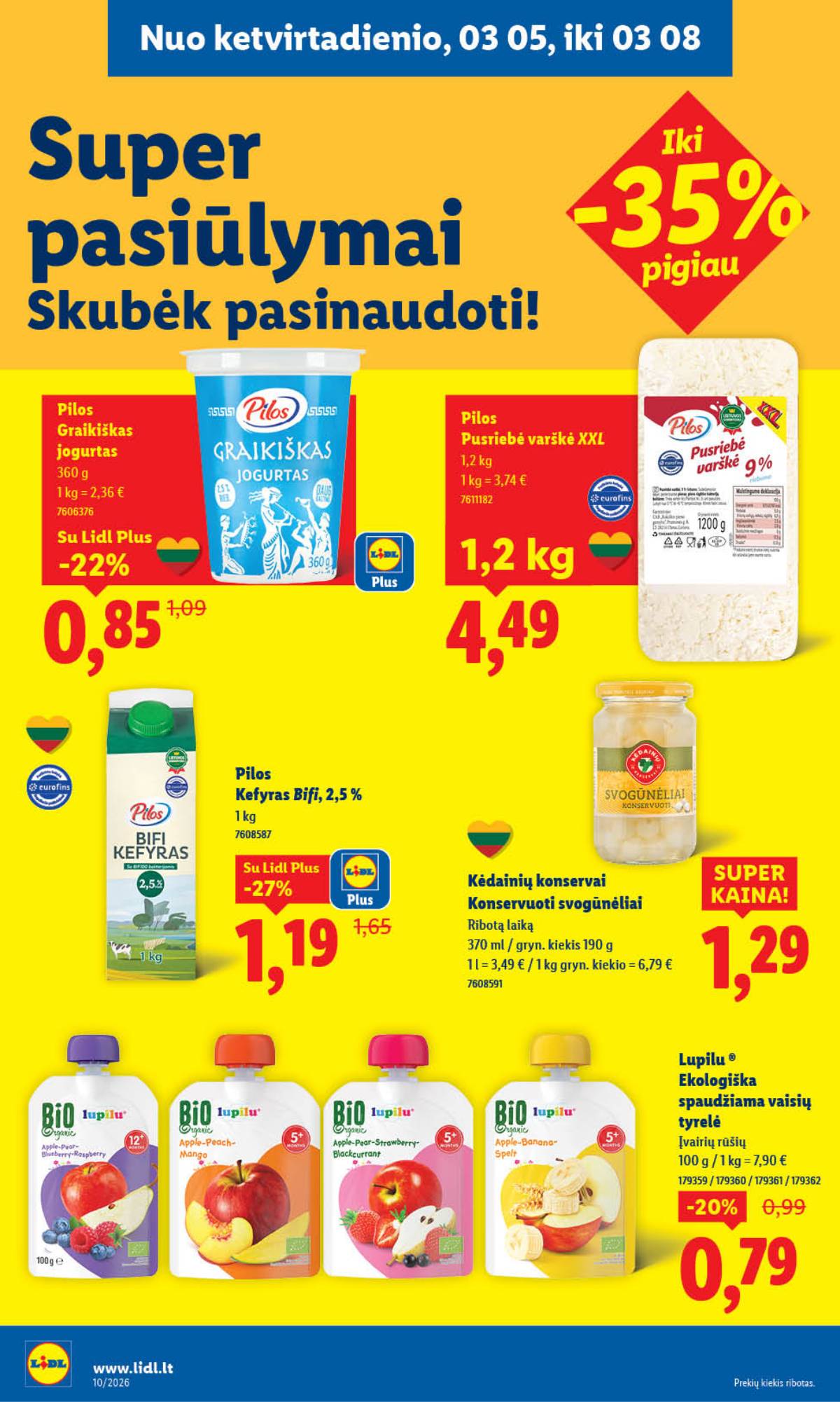 Lidl - LIDL SAVAITĖS Maisto prekių akcijų leidinys 38 puslapis