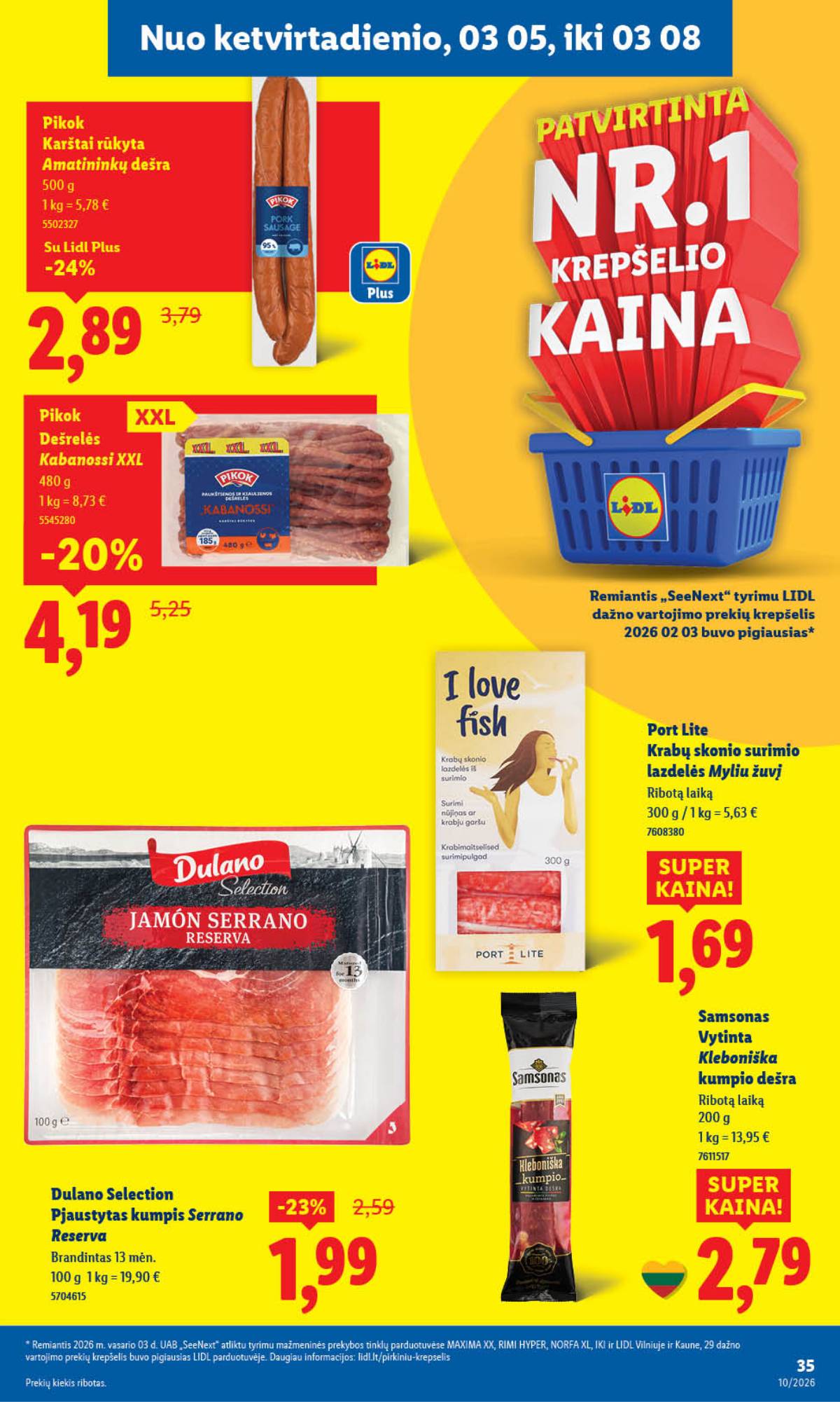 Lidl - LIDL SAVAITĖS Maisto prekių akcijų leidinys 39 puslapis