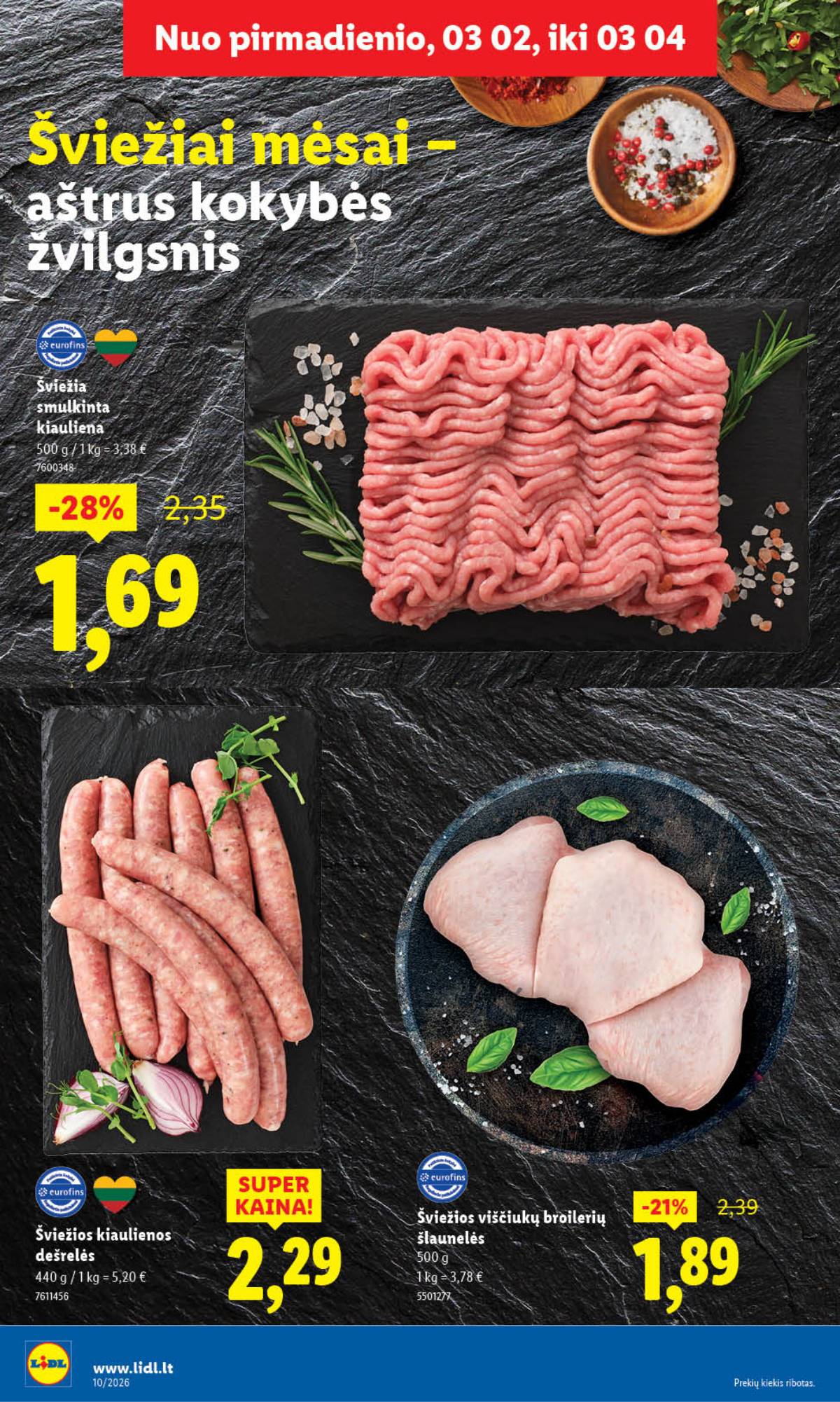 Lidl - LIDL SAVAITĖS Maisto prekių akcijų leidinys 8 puslapis