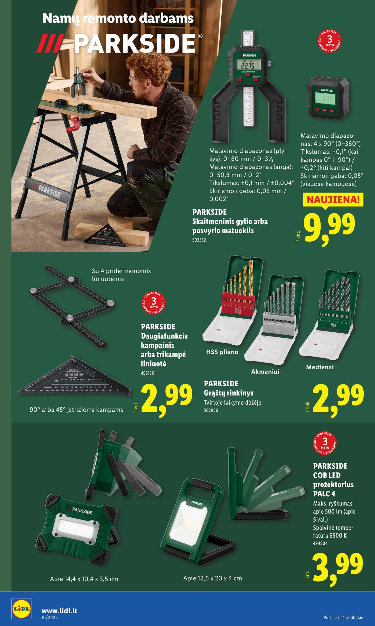 Lidl - LIDL Ne maisto prekių akcijų leidinys 10 puslapis