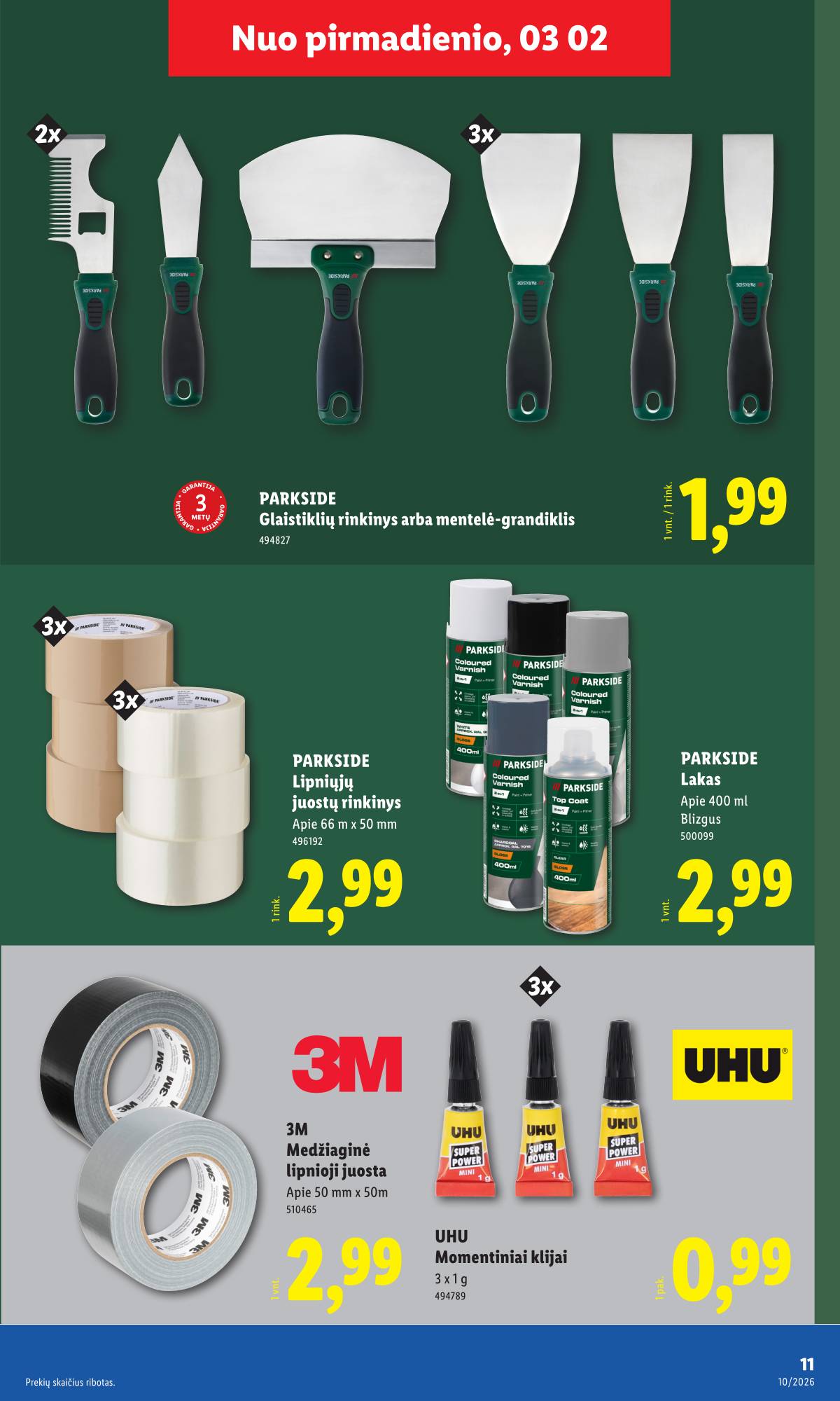 Lidl - LIDL Ne maisto prekių akcijų leidinys 11 puslapis