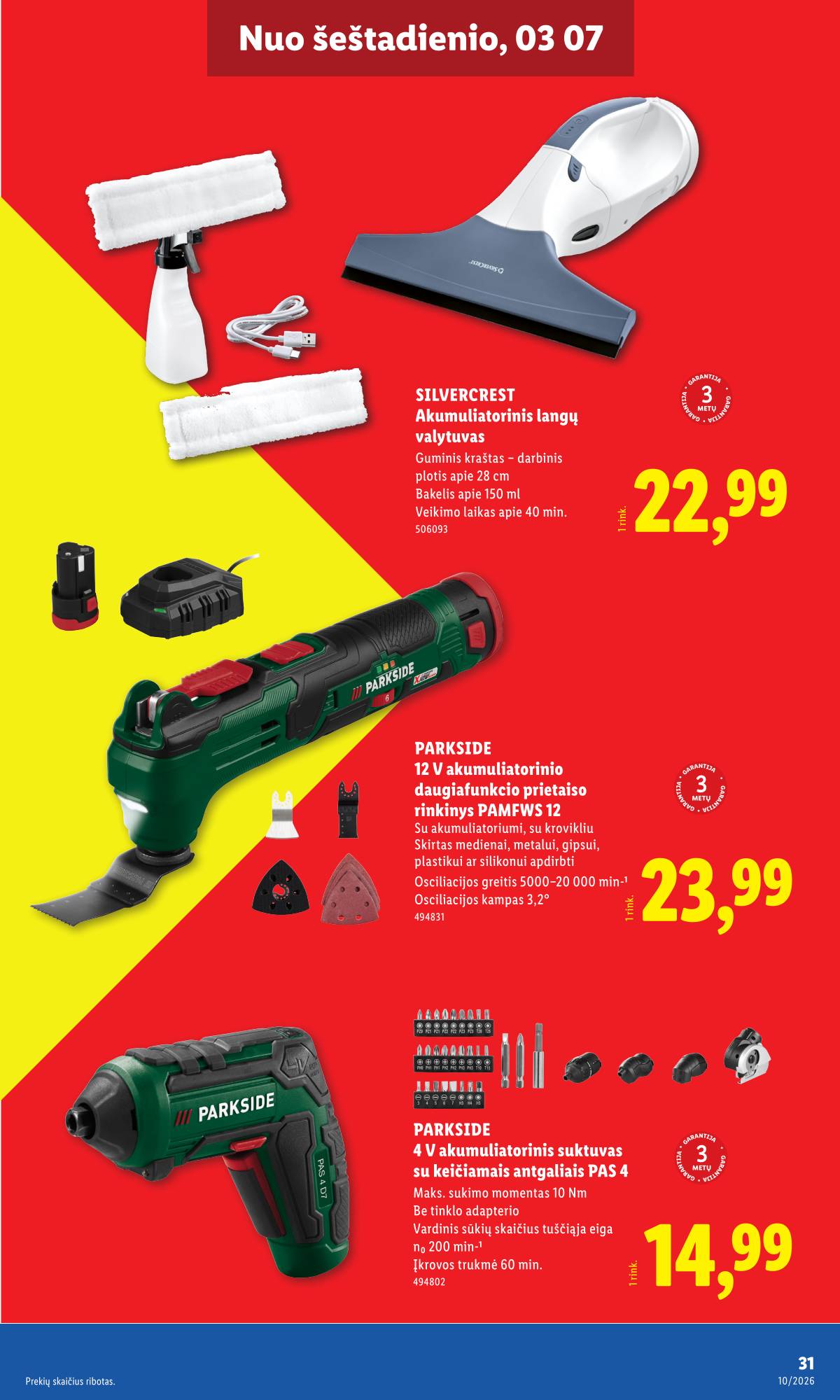 Lidl - LIDL Ne maisto prekių akcijų leidinys 31 puslapis