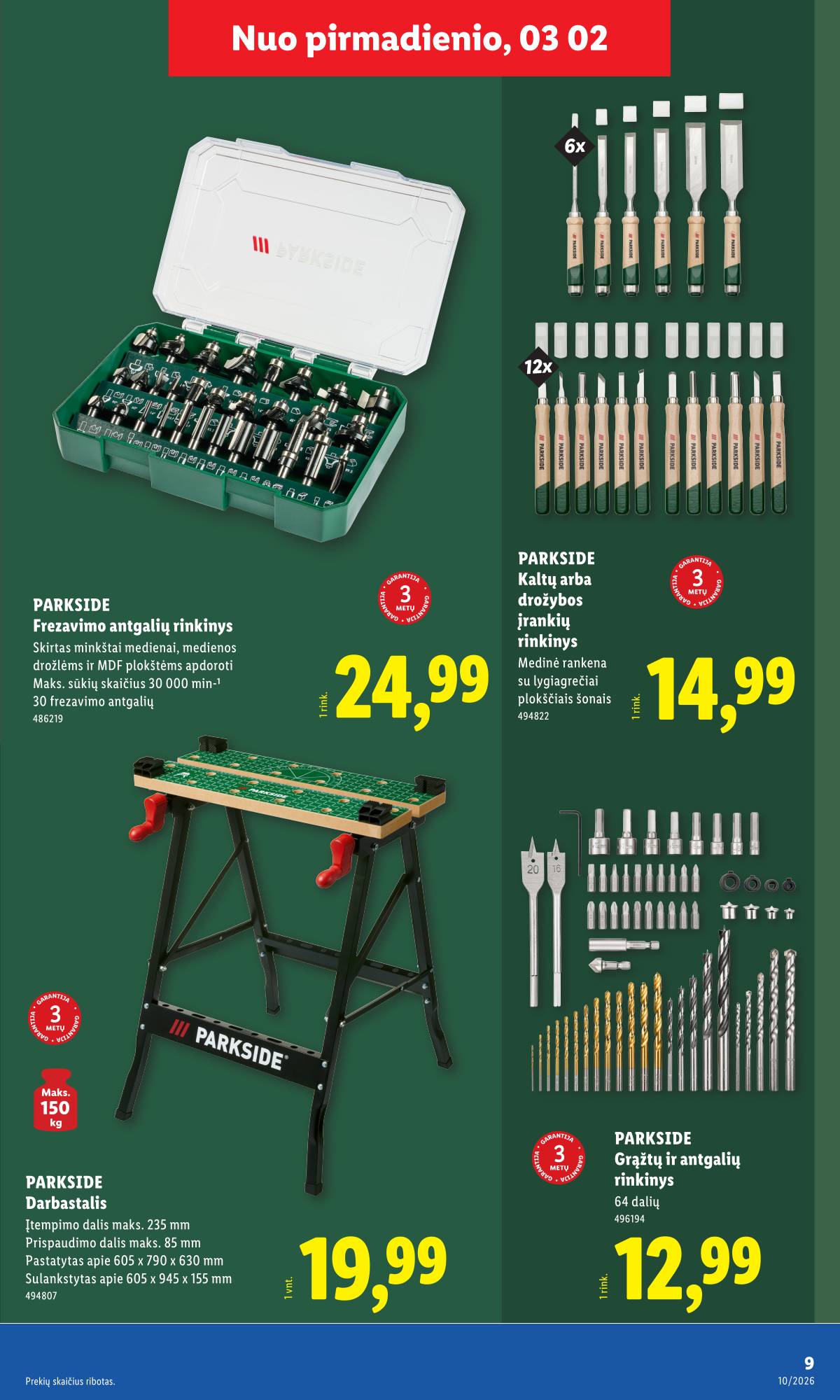 Lidl - LIDL Ne maisto prekių akcijų leidinys 9 puslapis