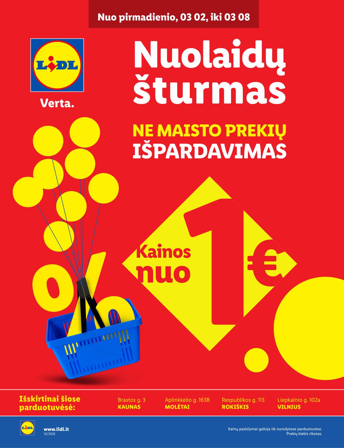 Lidl - Keturiose LIDL parduotuvėse! 1 puslapis