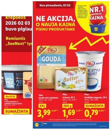 Lidl - Toliau mažiname kainas 2026-01-05 – 2026-03-09