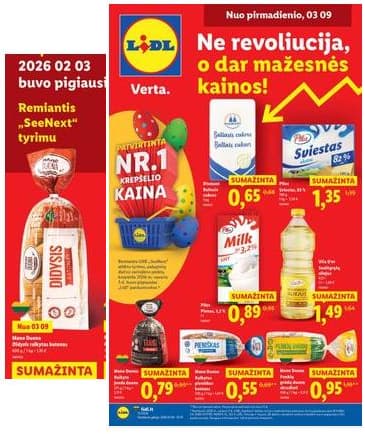 Lidl - LIDL SAVAITĖS Maisto prekių akcijų leidinys 2026-03-09 – 2026-03-15