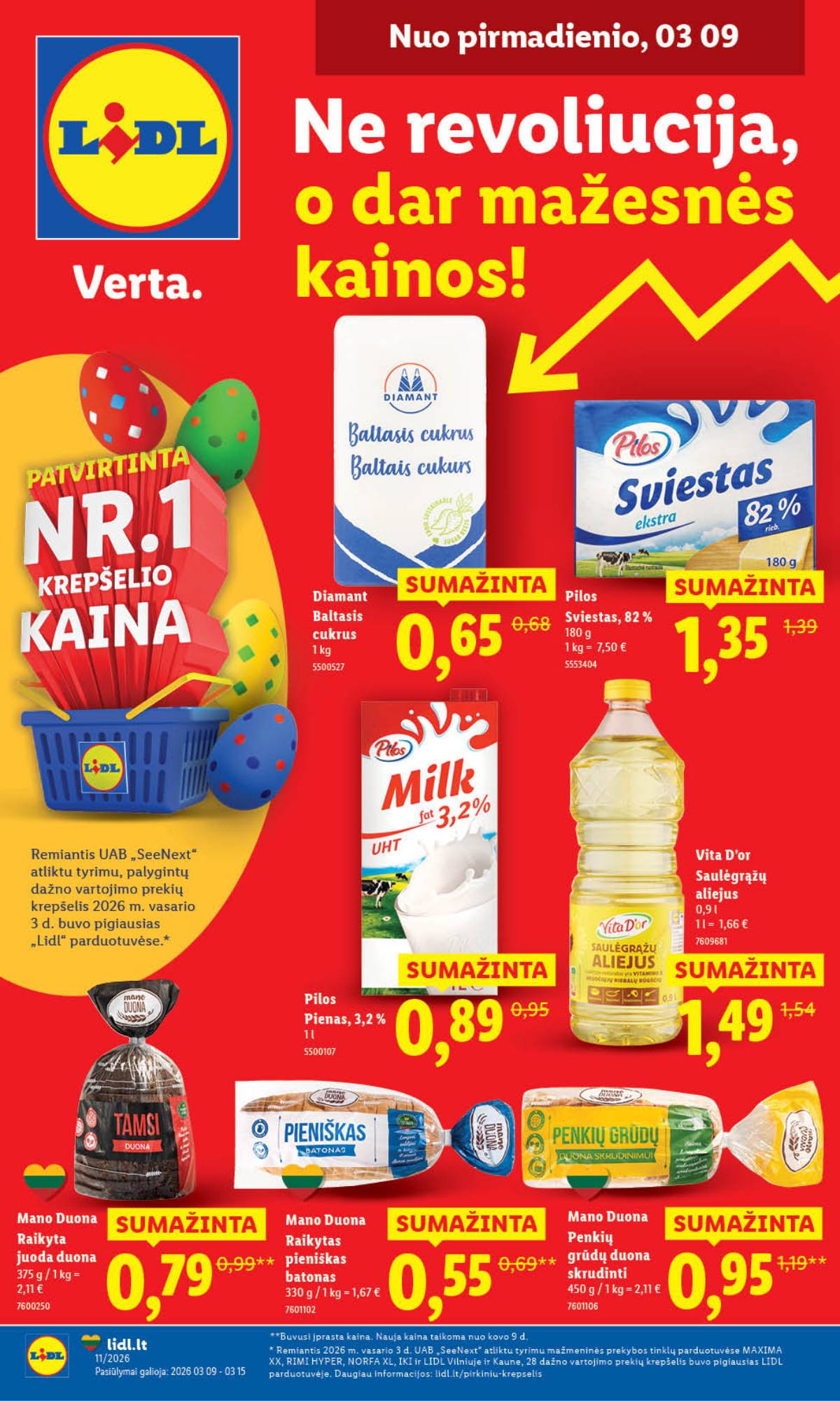 Lidl - LIDL SAVAITĖS Maisto prekių akcijų leidinys 1 puslapis