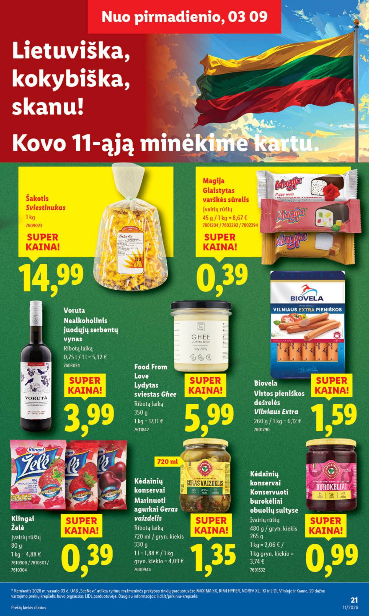 Lidl - LIDL SAVAITĖS Maisto prekių akcijų leidinys 21 puslapis