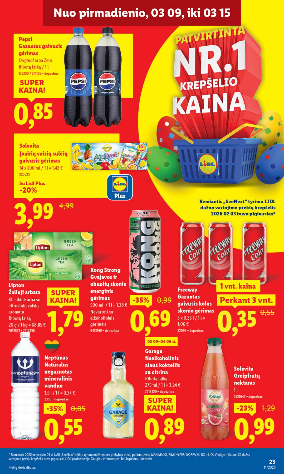 Lidl - LIDL SAVAITĖS Maisto prekių akcijų leidinys 23 puslapis