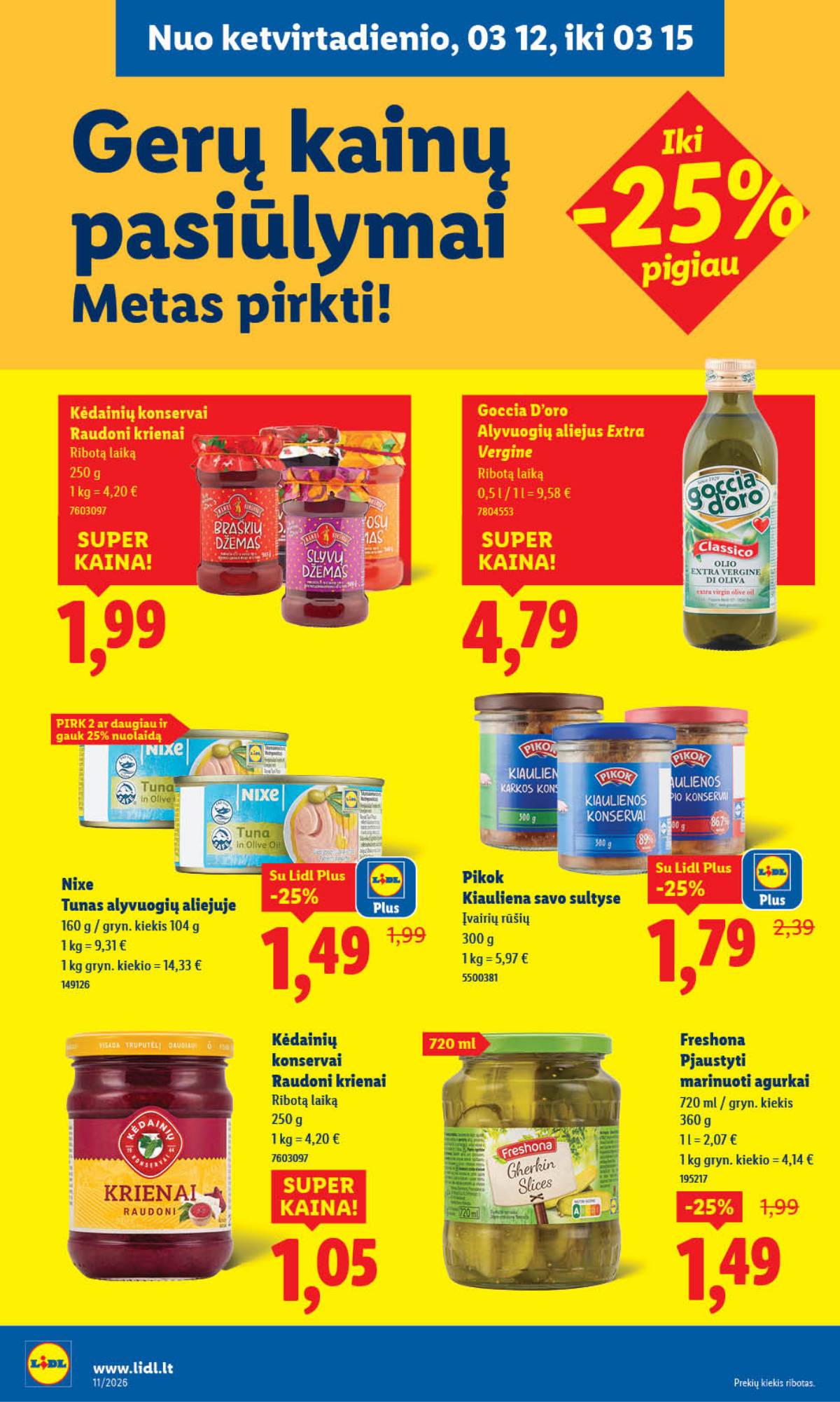 Lidl - LIDL SAVAITĖS Maisto prekių akcijų leidinys 30 puslapis