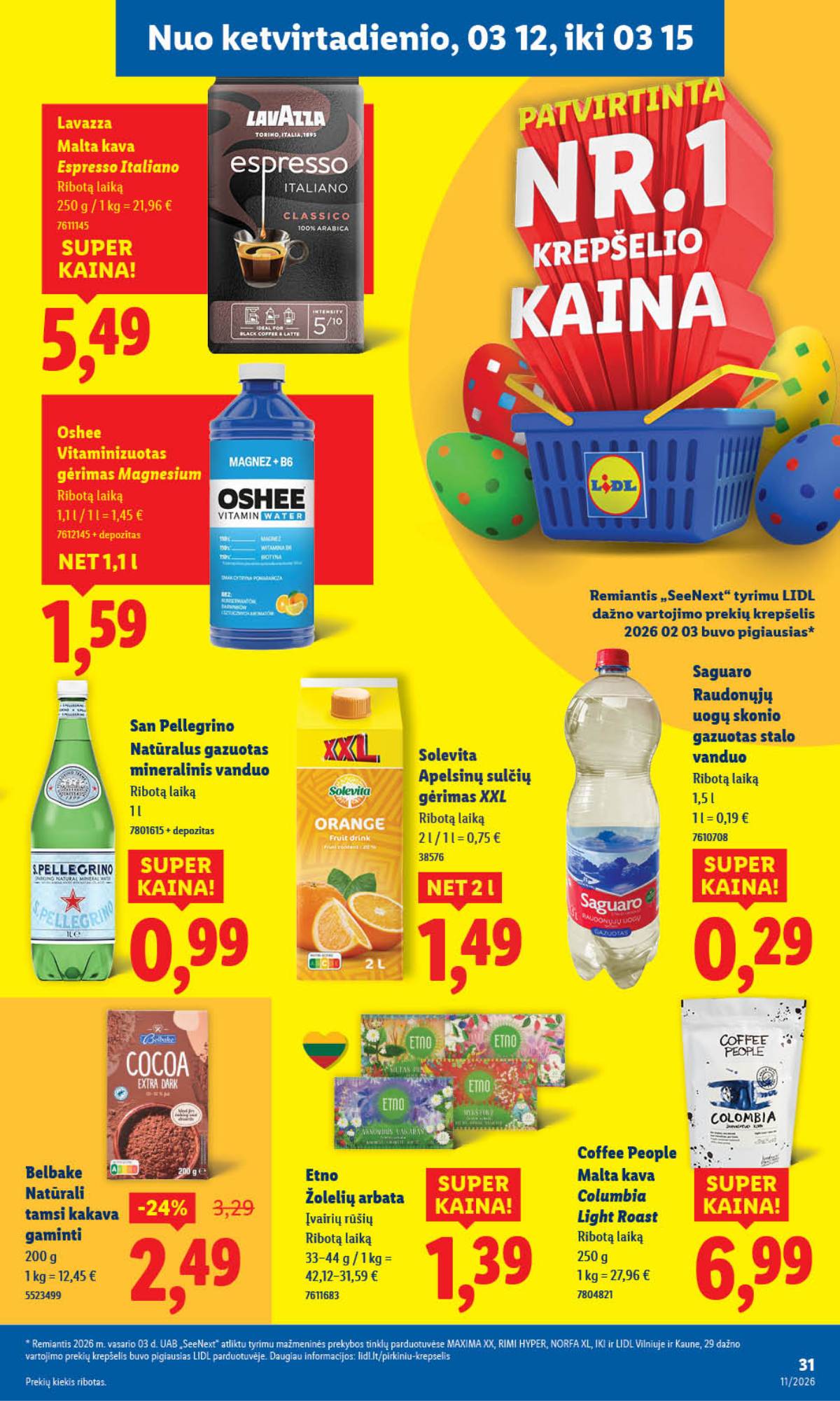 Lidl - LIDL SAVAITĖS Maisto prekių akcijų leidinys 31 puslapis